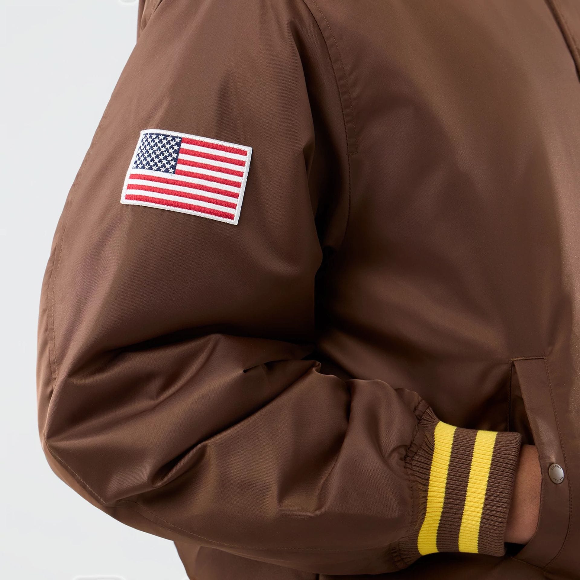 San Diego Padres MLB Authentic Dark Brown Stadium Jacket - Image 5