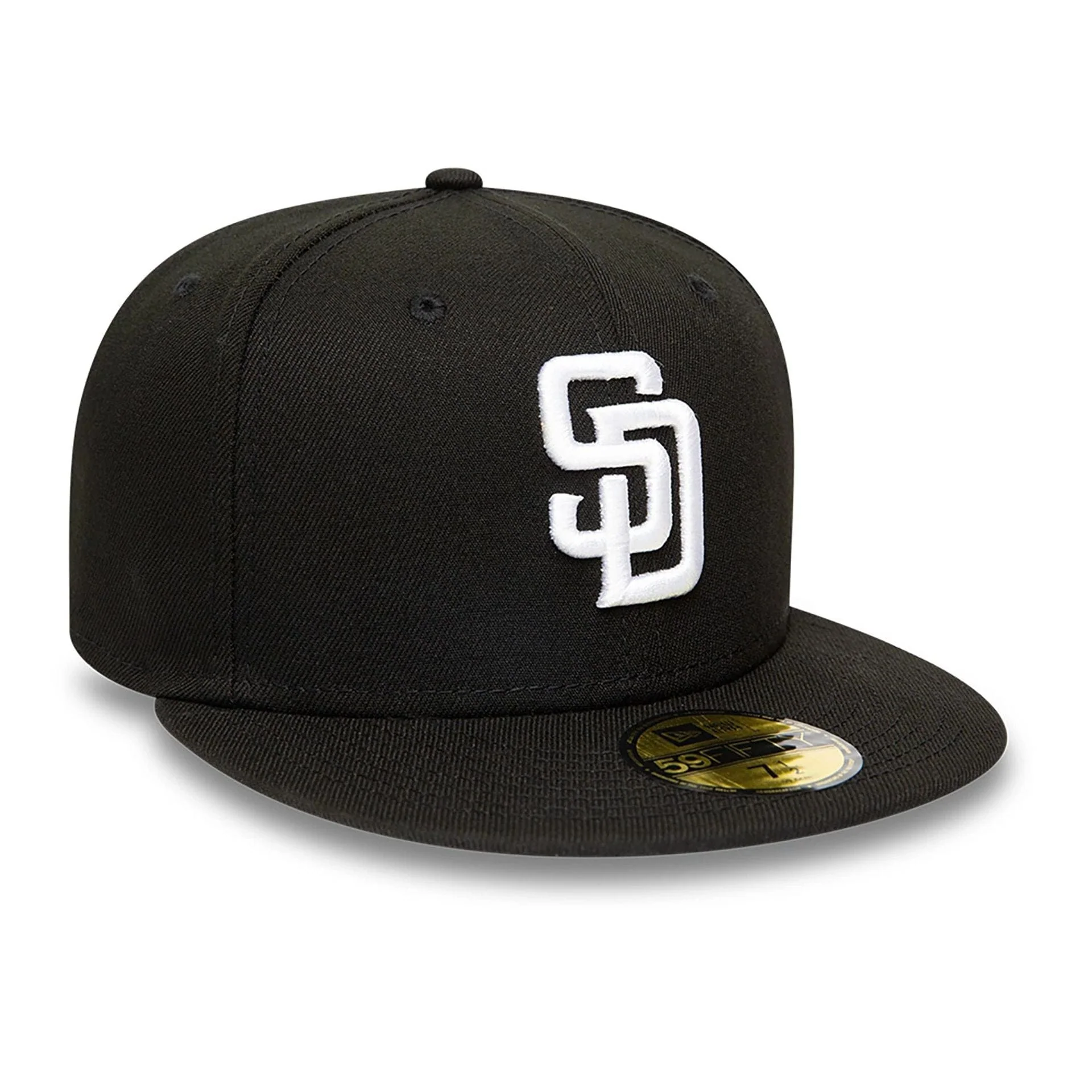 San Diego Padres MLB Black and White 59FIFTY Fitted Cap - Image 5