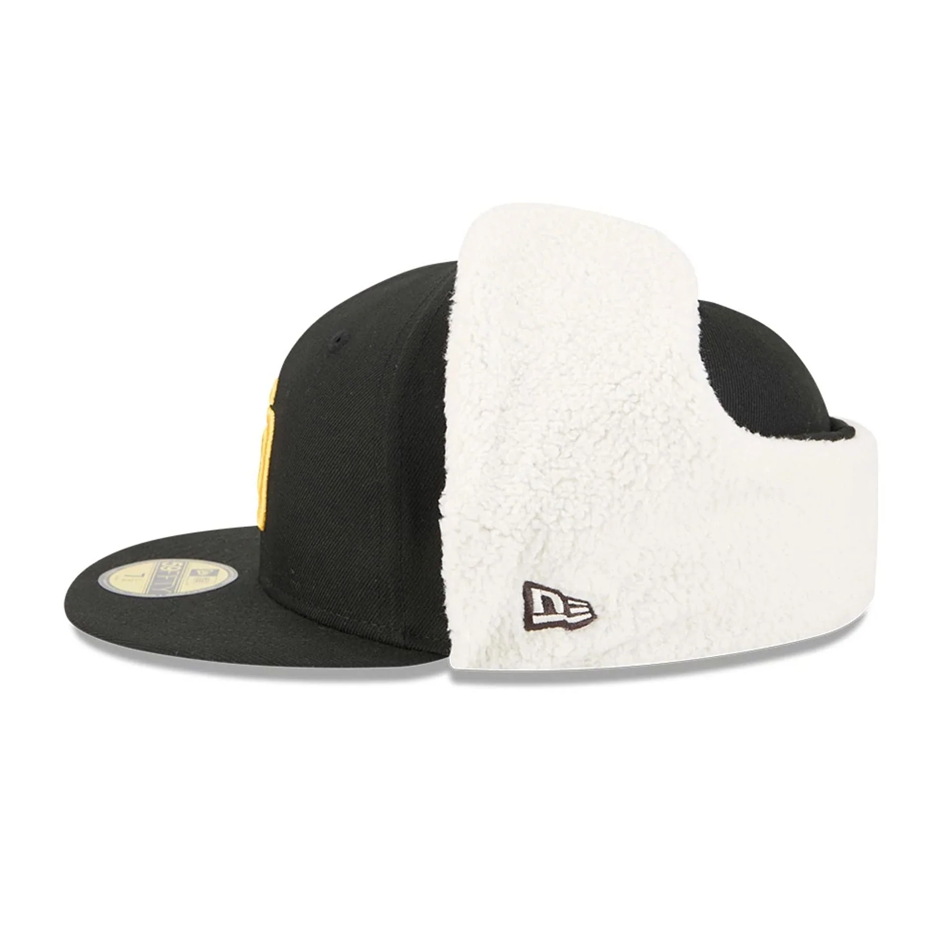 San Diego Padres MLB Classic Black Dogear 59FIFTY Fitted Cap - Image 6