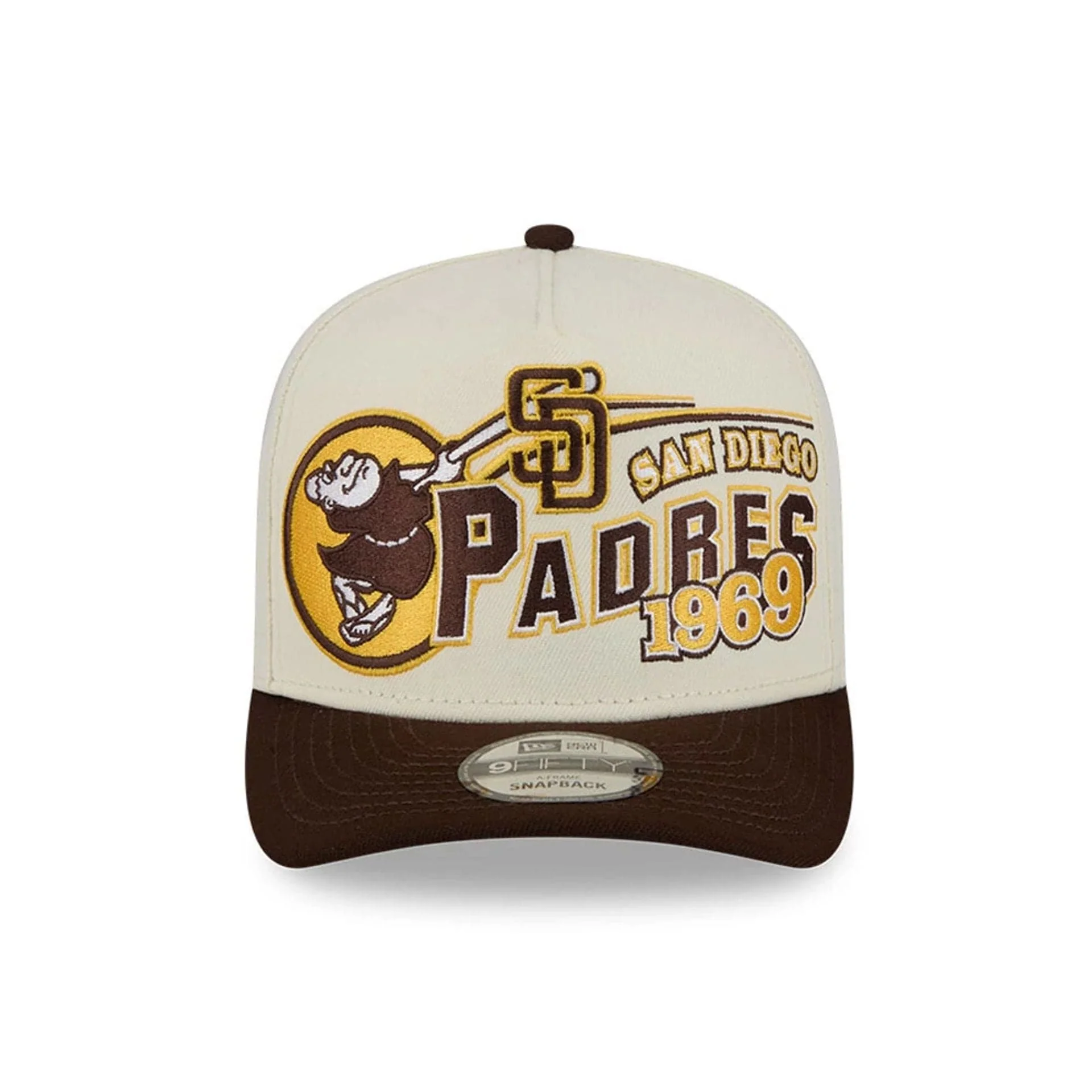 San Diego Padres MLB Classic White 9FIFTY A-Frame Snapback Adjustable Cap - Image 3