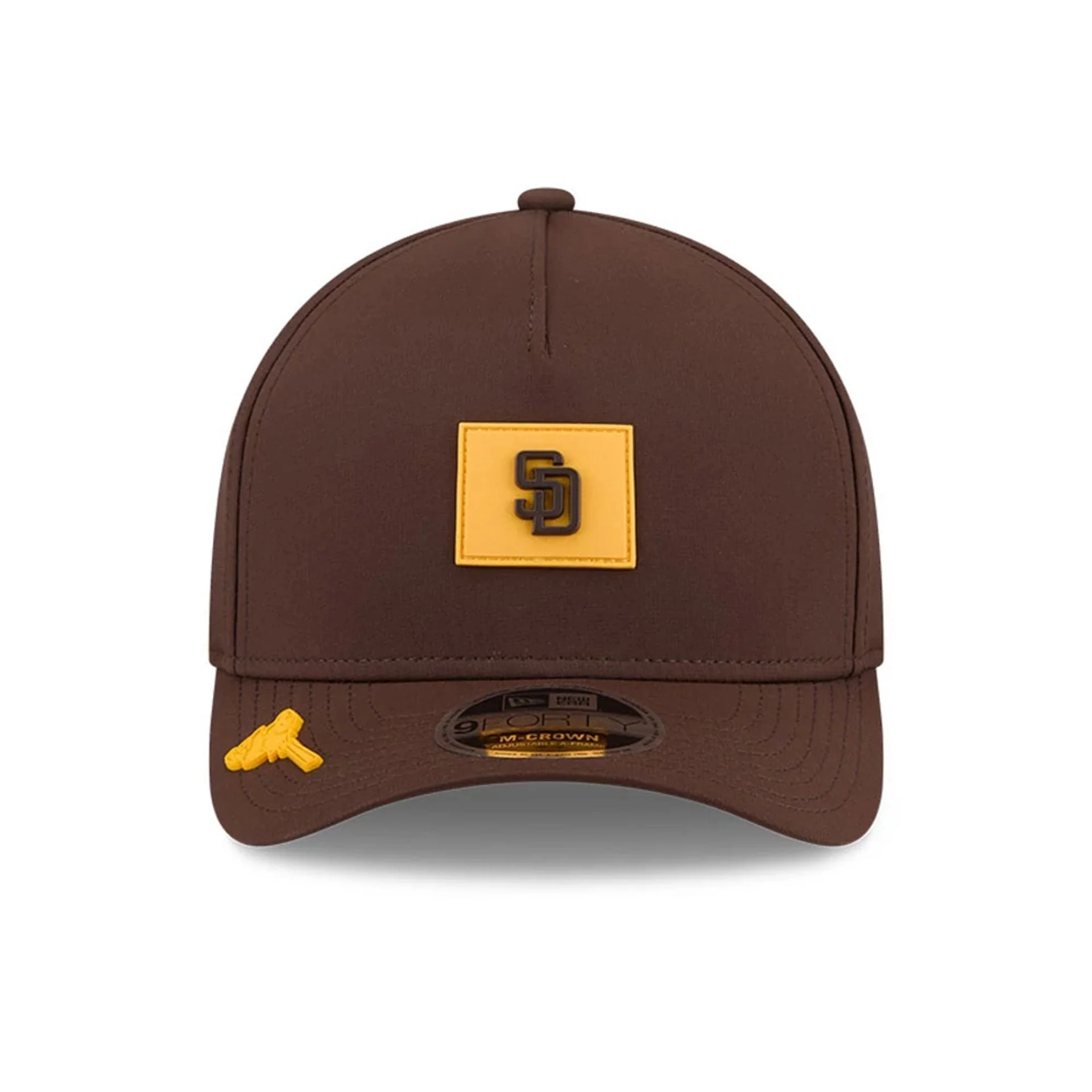 San Diego Padres MLB Clubhouse Dark Brown 9FORTY M-Crown A-Frame Adjustable Cap - Image 2