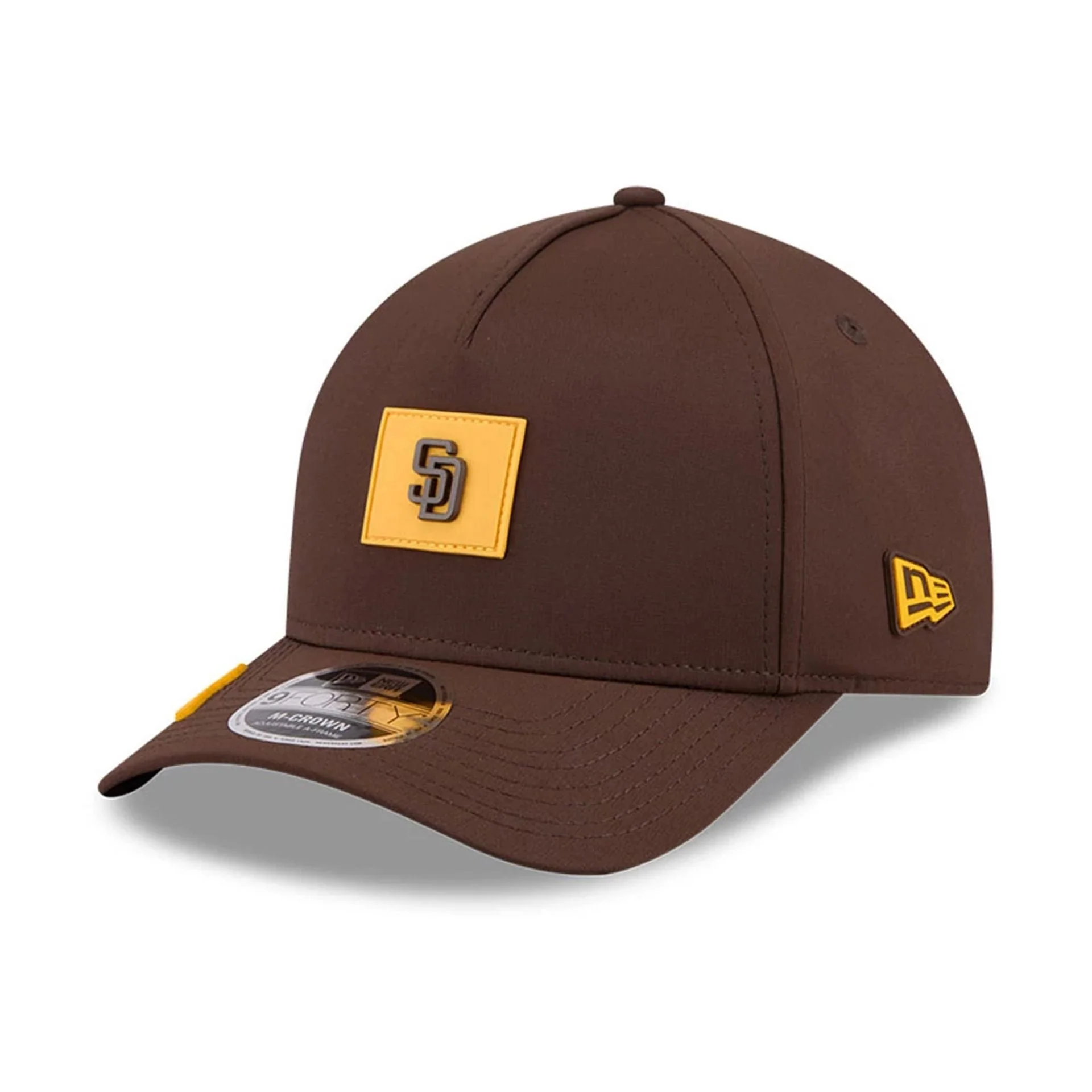 San Diego Padres MLB Clubhouse Dark Brown 9FORTY M-Crown A-Frame Adjustable Cap - Image 3