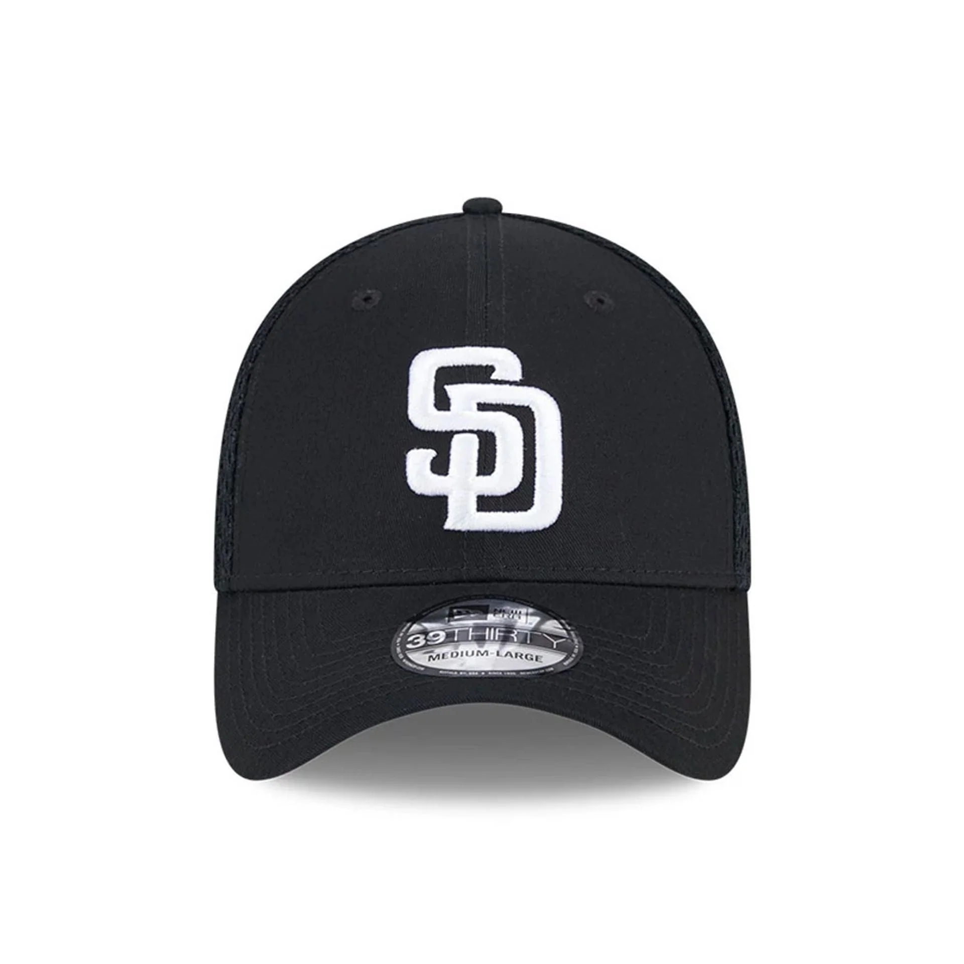 San Diego Padres MLB Evergreen Neo Black 39THIRTY Stretch Fit Cap - Image 3