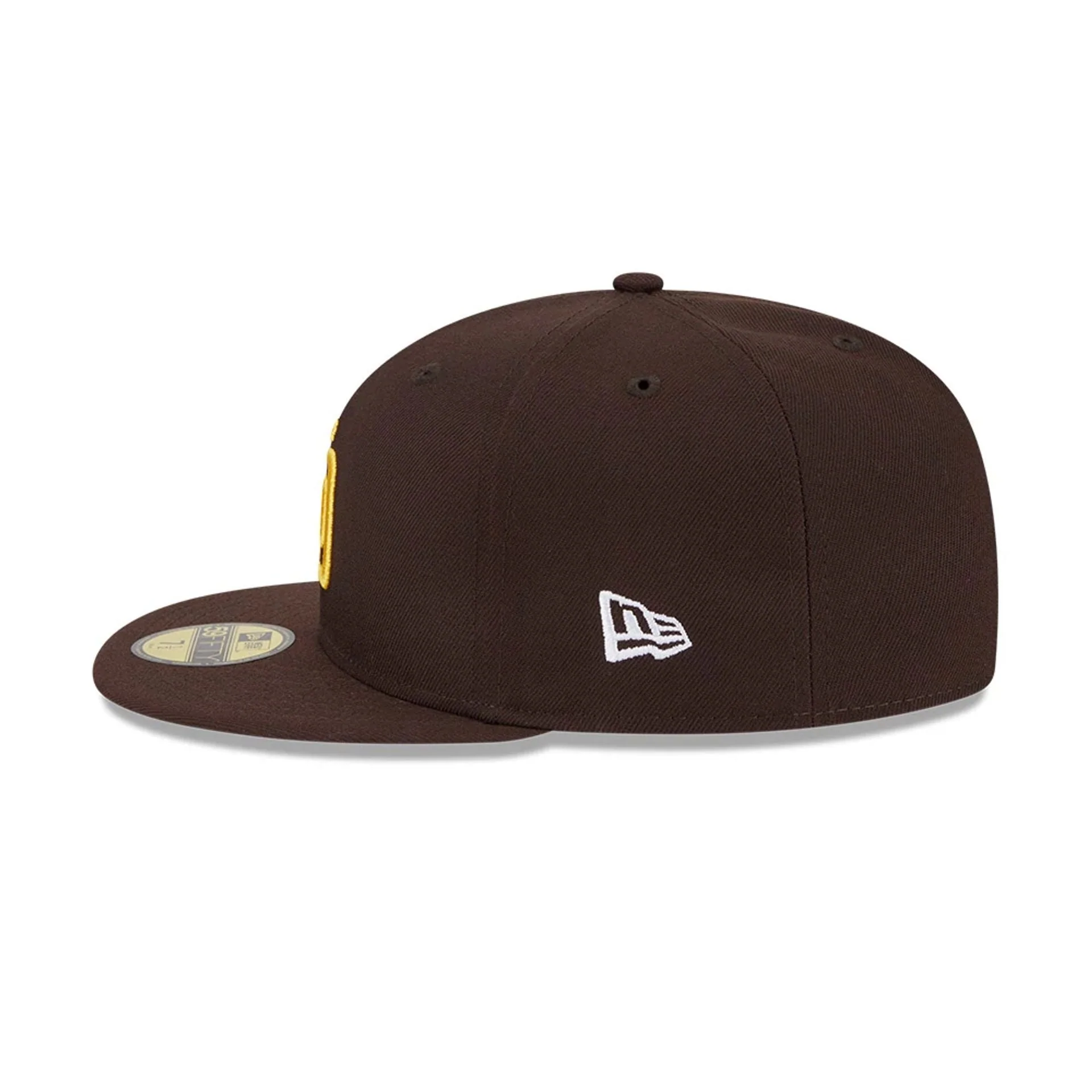 San Diego Padres MLB Floral Undervisor Dark Brown 59FIFTY Fitted Cap - Image 5
