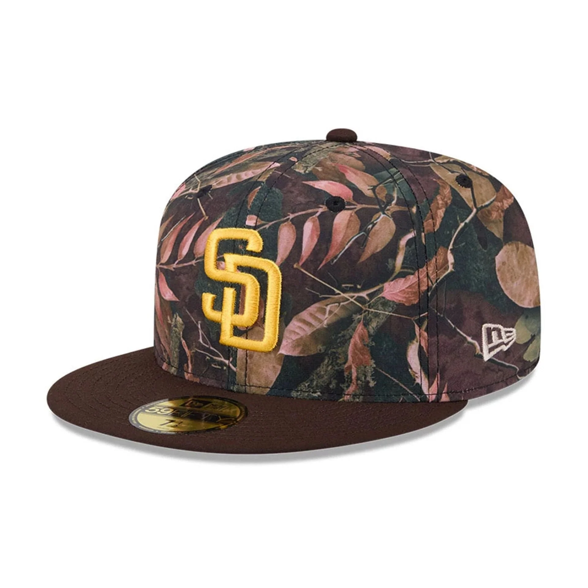 San Diego Padres MLB Leaves Dark Brown 59FIFTY Fitted Cap - Image 4