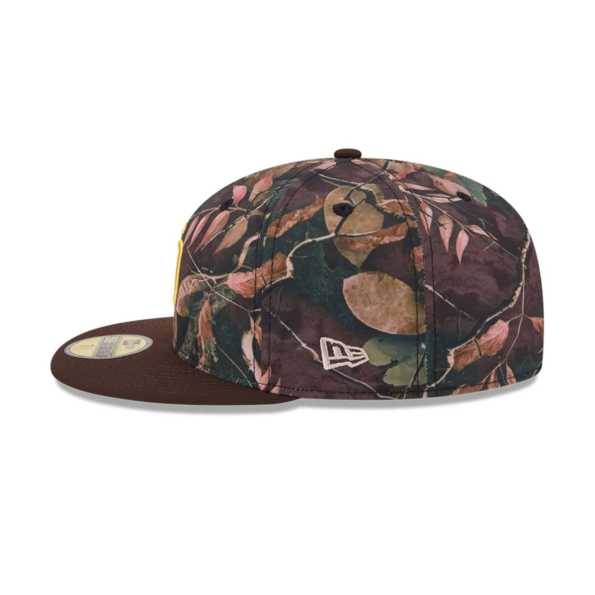 San Diego Padres MLB Leaves Dark Brown 59FIFTY Fitted Cap - Image 5