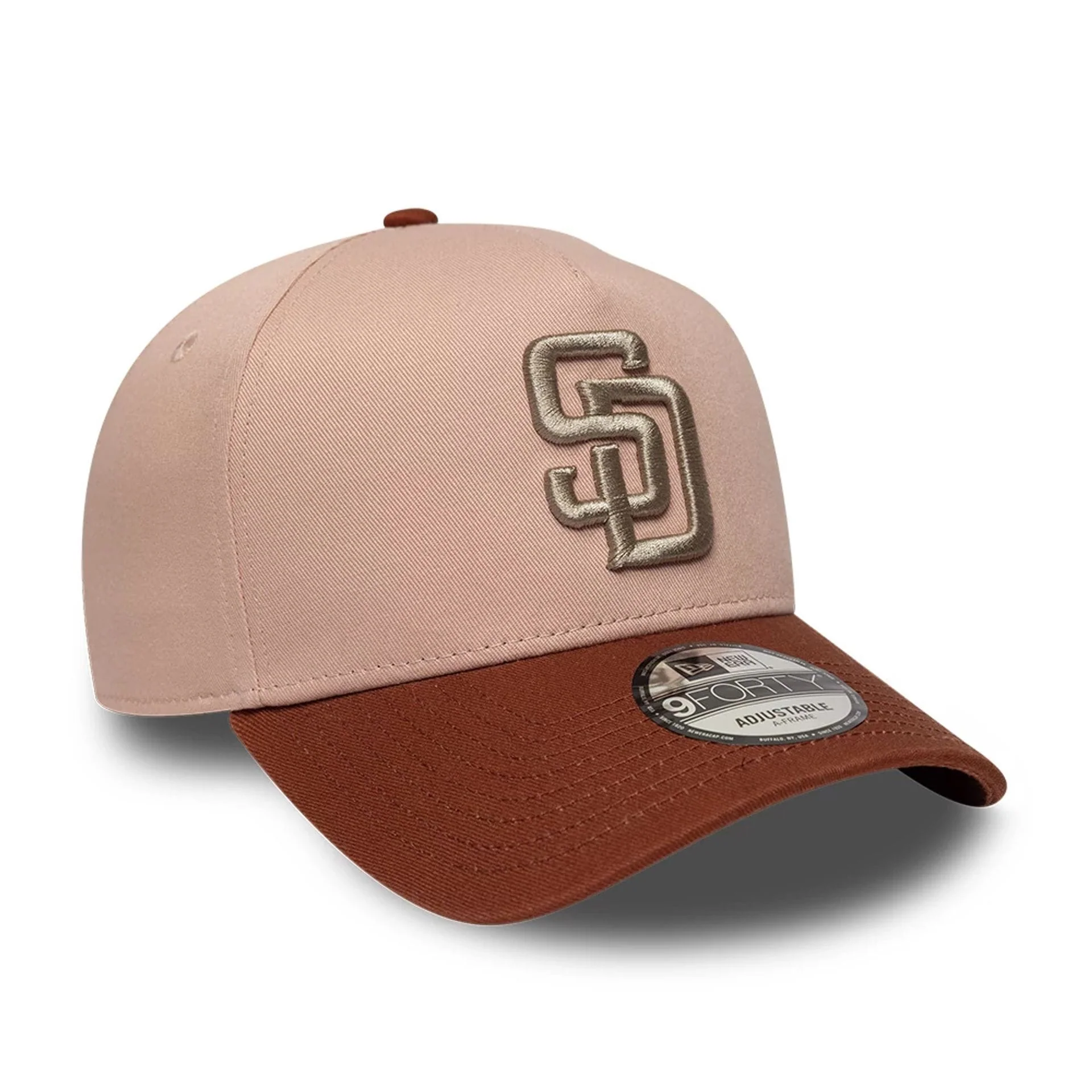 San Diego Padres MLB Mocha Mousse Pastel Pink 9FORTY A-Frame Adjustable Cap - Image 3
