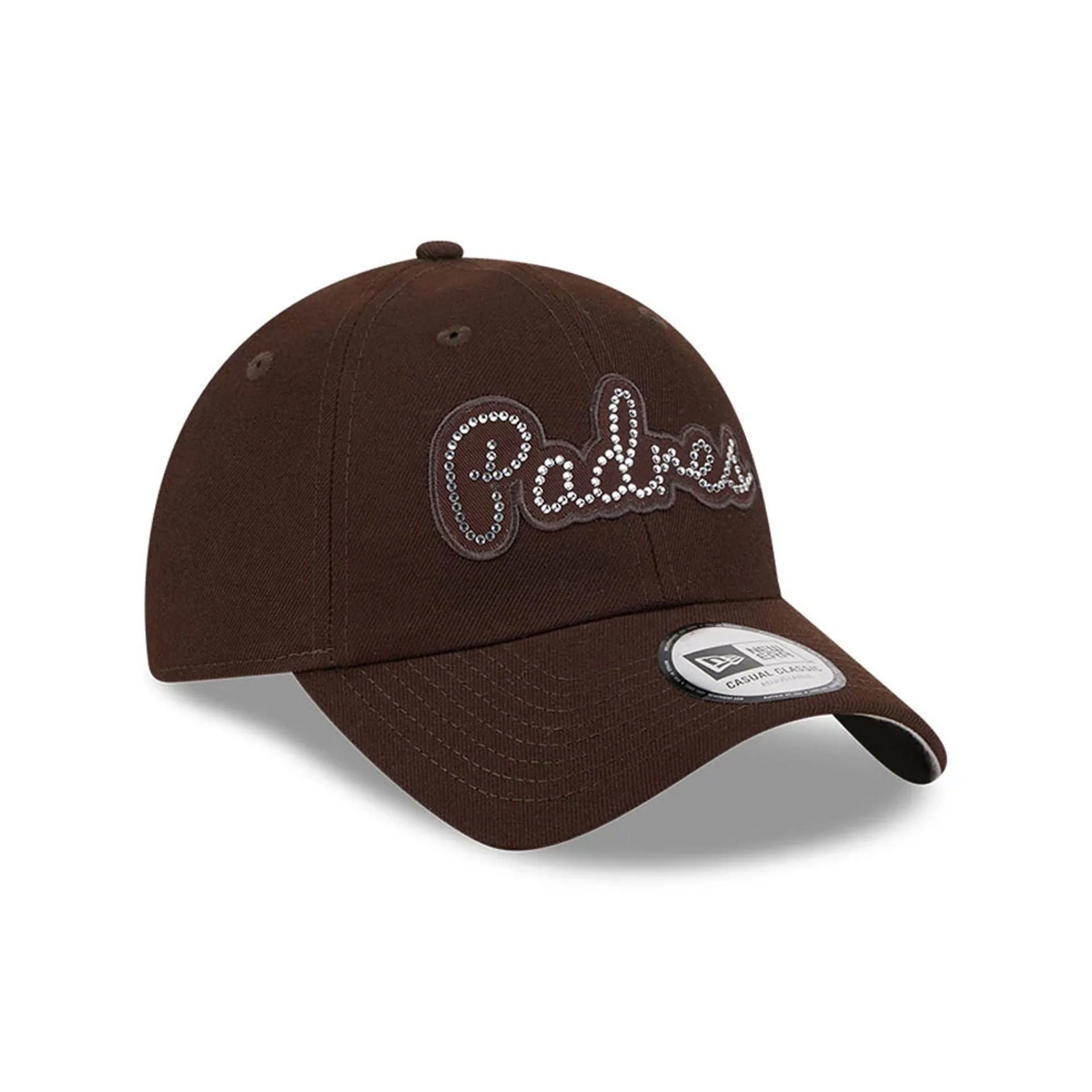 San Diego Padres MLB Rhinestone Dark Brown Casual Classic Adjustable Cap - Image 4