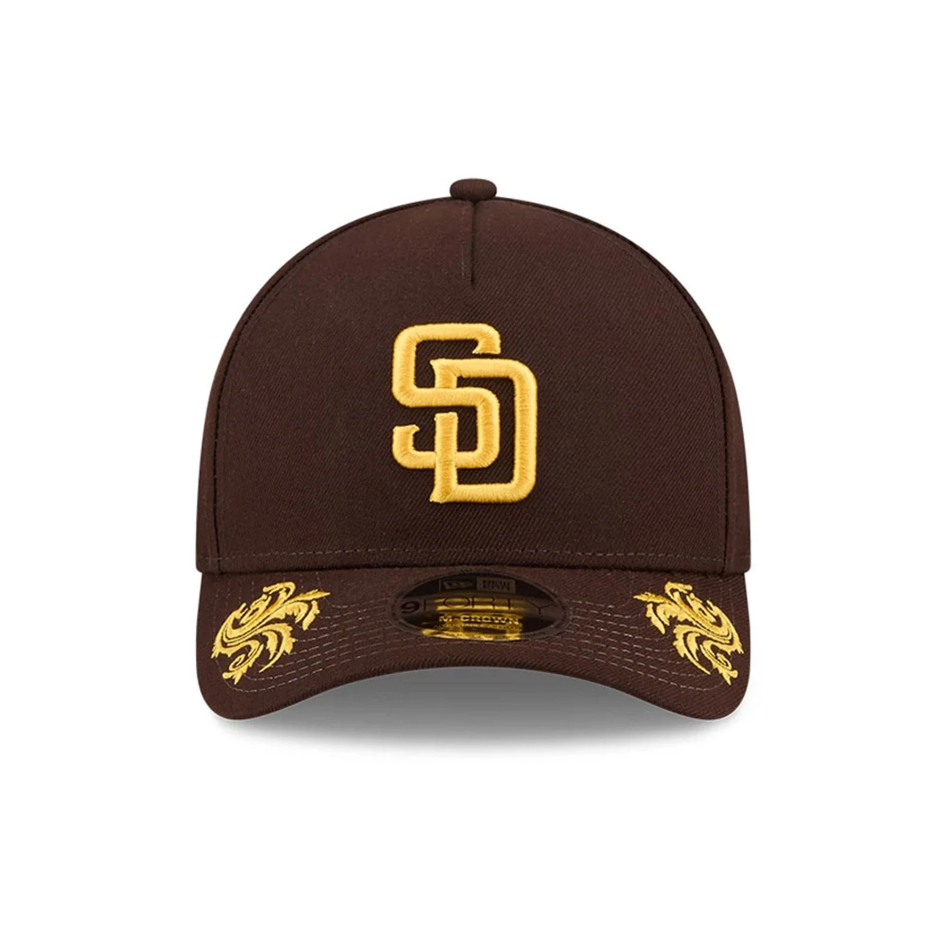 San Diego Padres MLB Script Dark Brown 9FORTY M-Crown A-Frame Adjustable Cap - Image 6