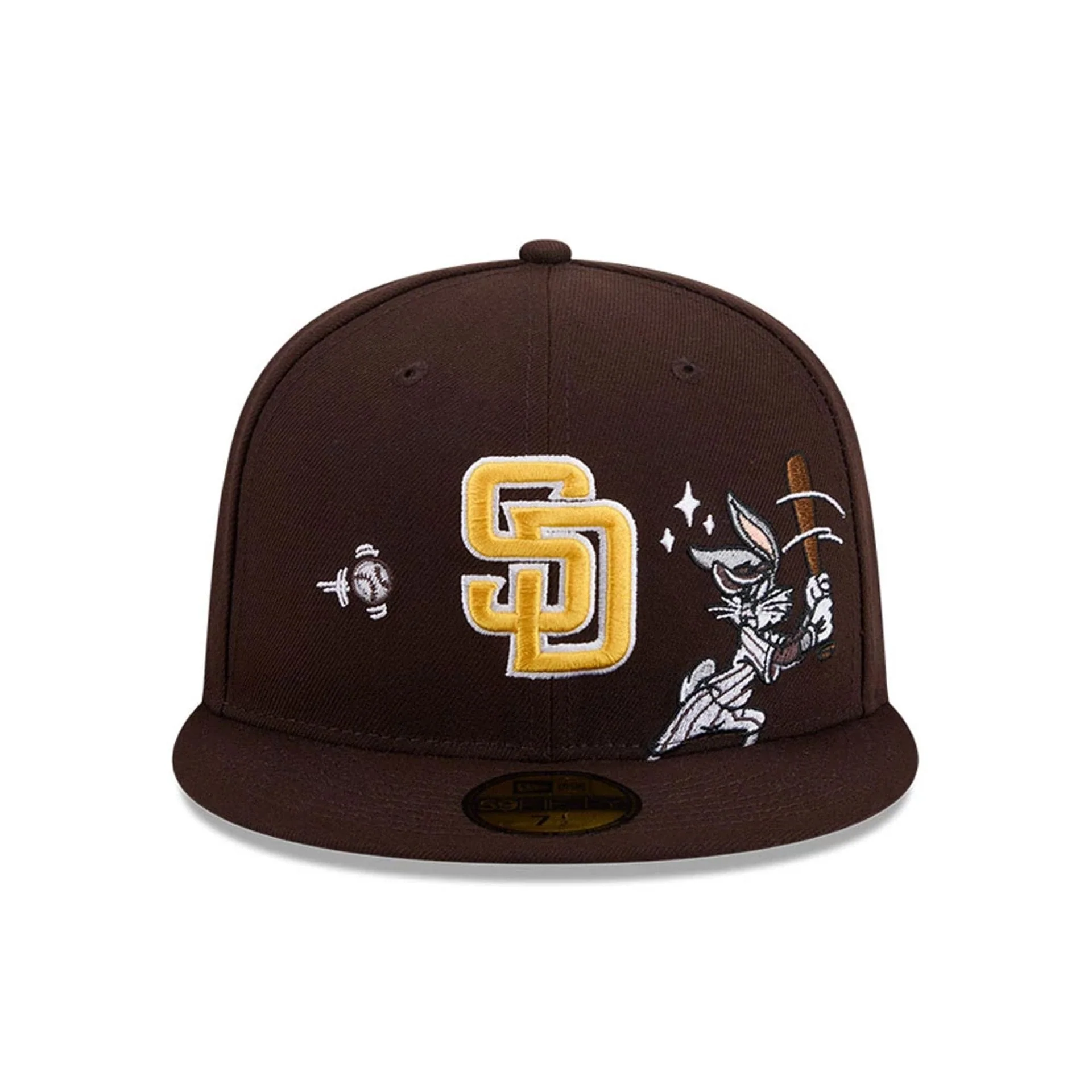 San Diego Padres MLB X Looney Tunes Bugs Bunny Dark Brown 59FIFTY Fitted Cap - Image 3