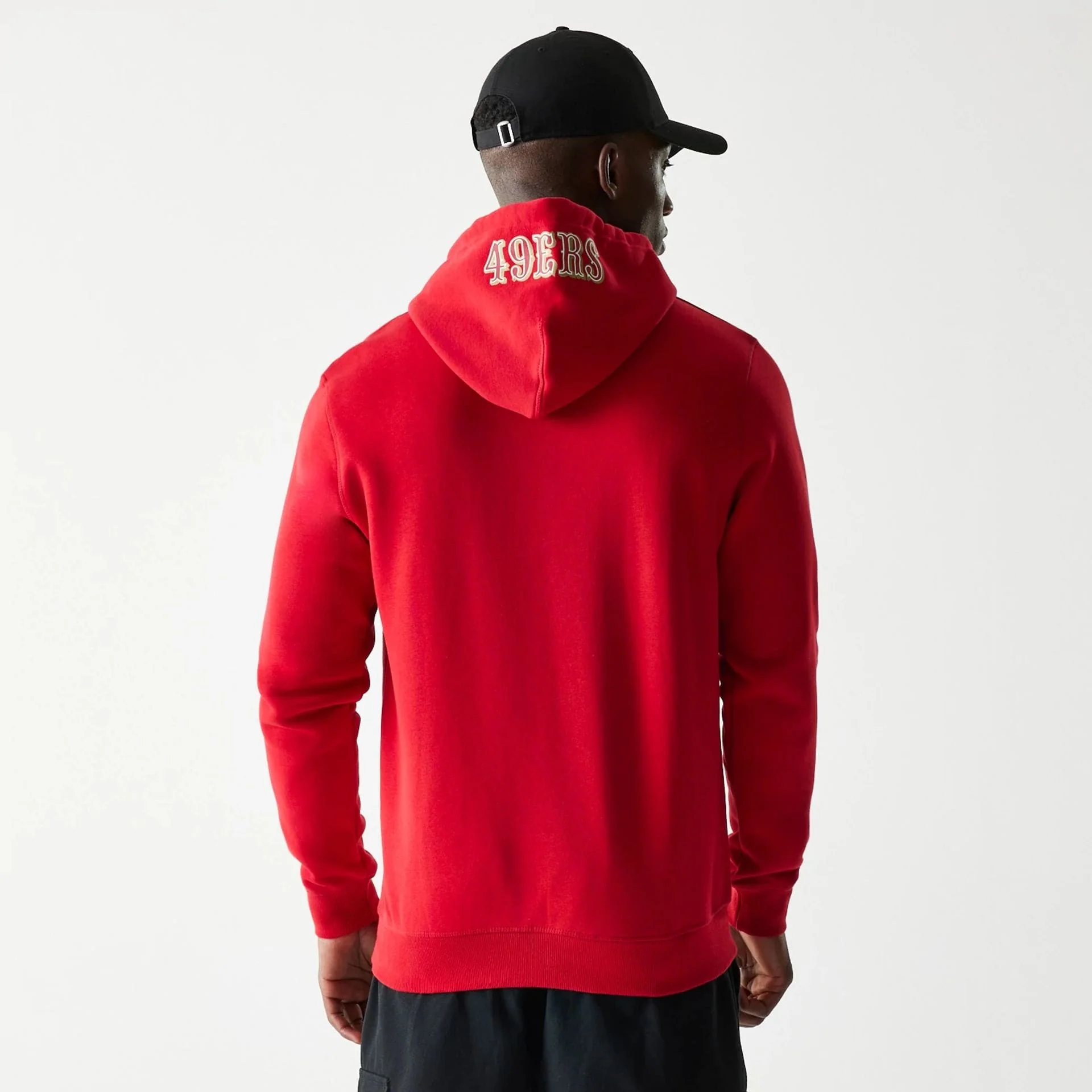 San Francisco 49ers NFL Throwback Red Pullover Hoodie - Image 2