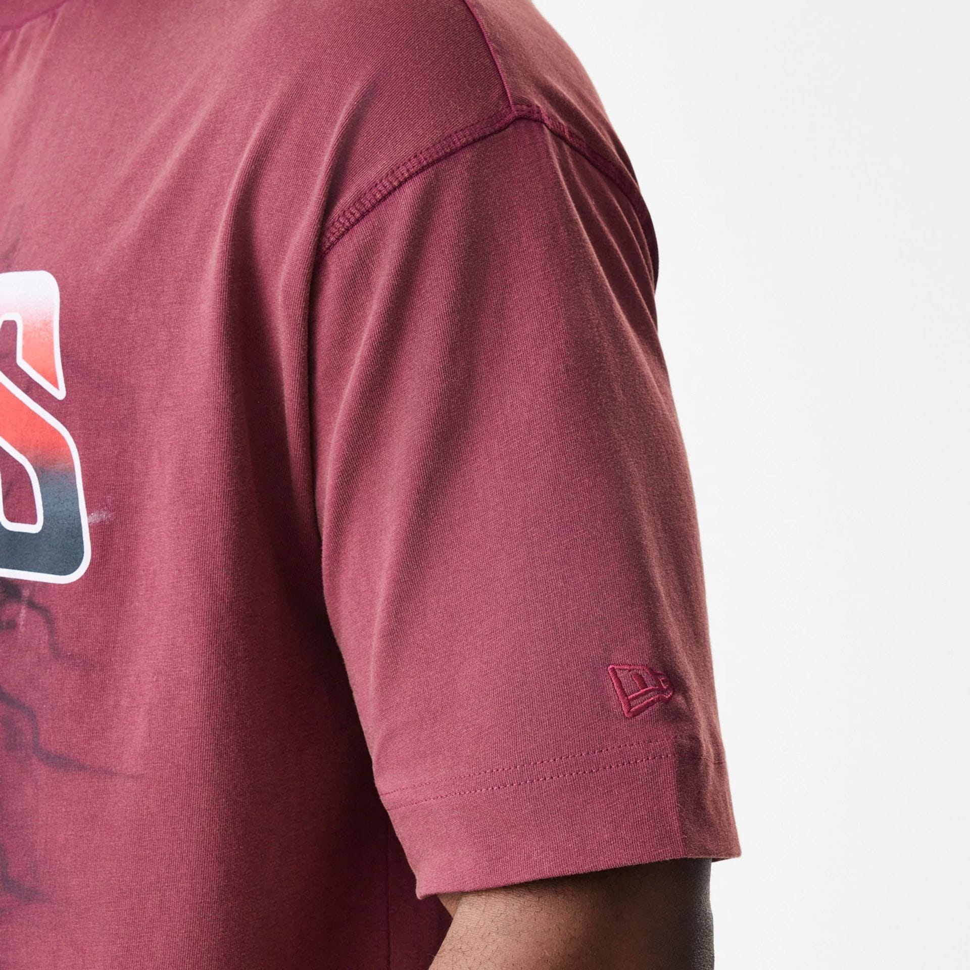 San Francisco 49ers NFL Washed Boxy Dark Red Oversized T-Shirt - Image 7