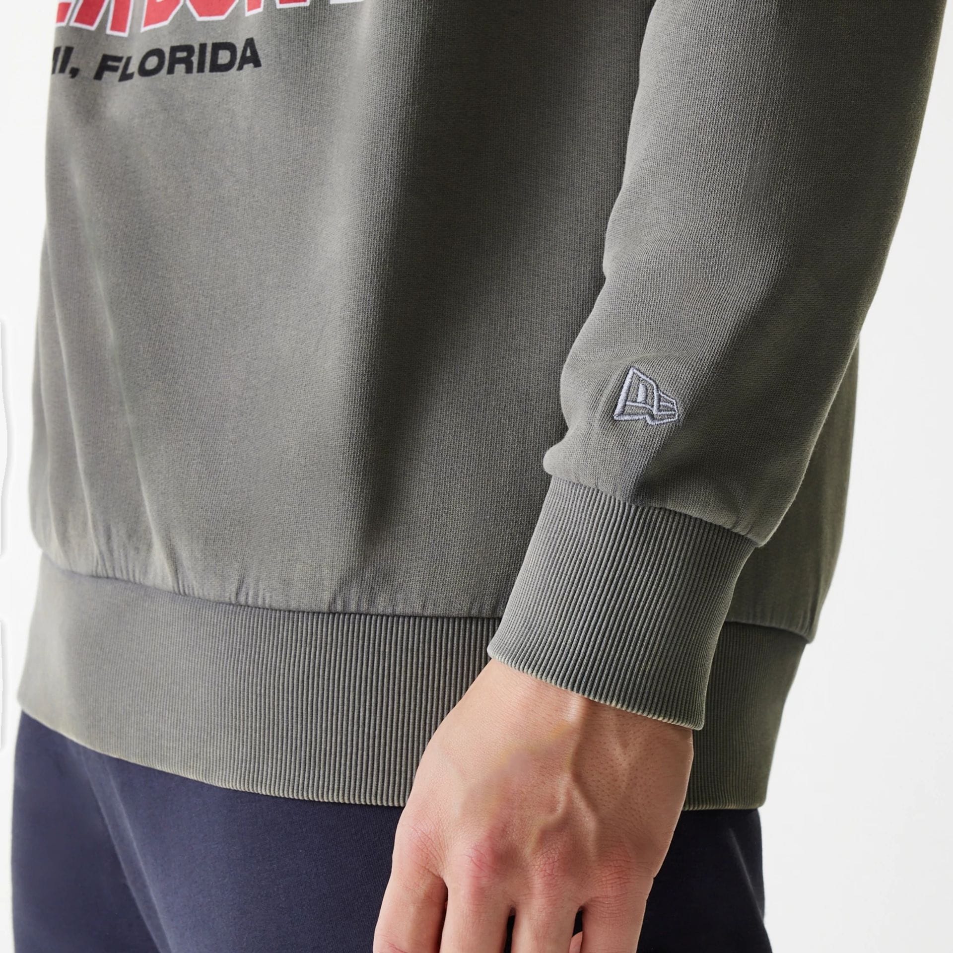San Francisco 49ers NFL Washed Super Bowl Grey Oversized Crew Neck Sweater - Image 5