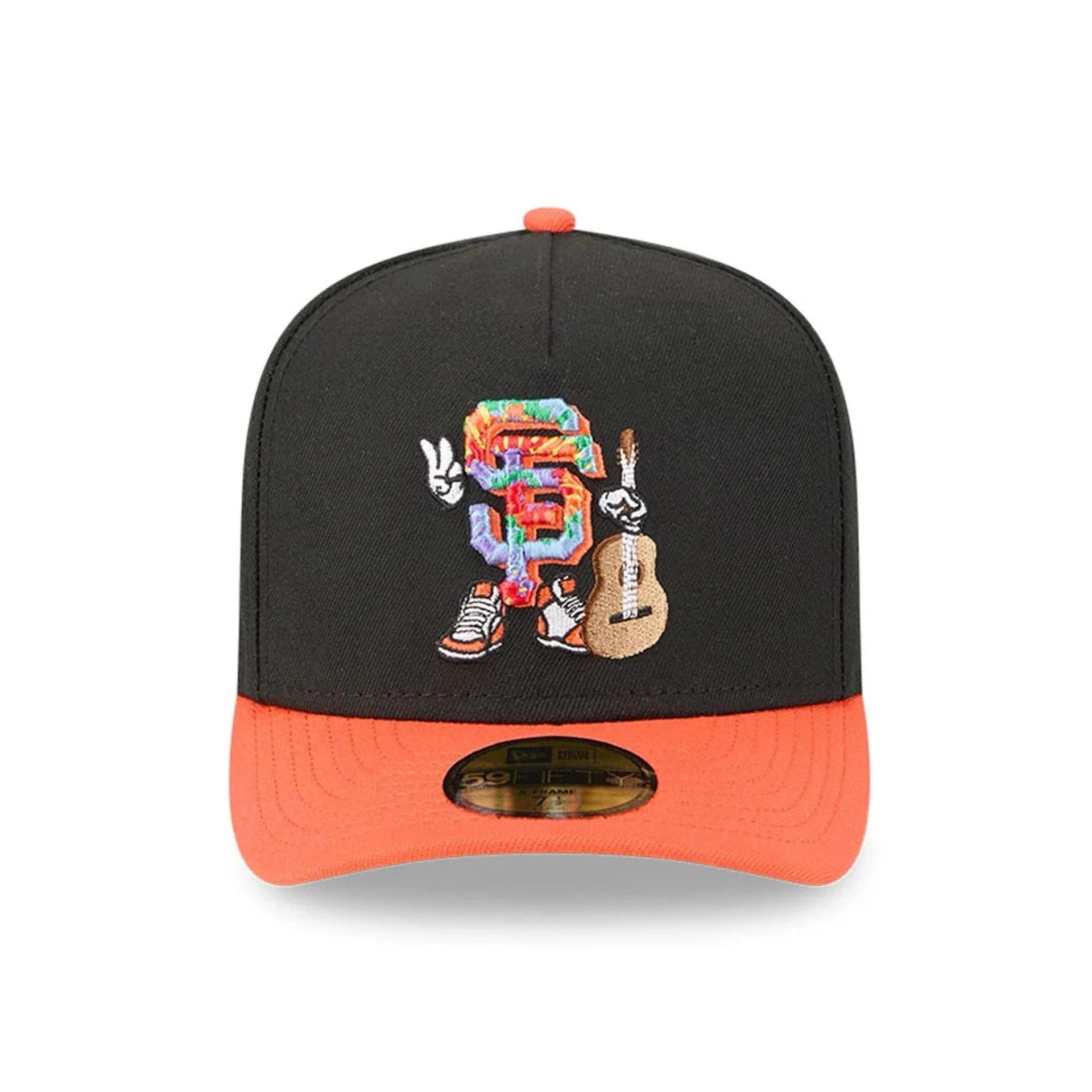 San Francisco Giants MLB Cartoon Black 59FIFTY A-Frame Fitted Cap - Image 3