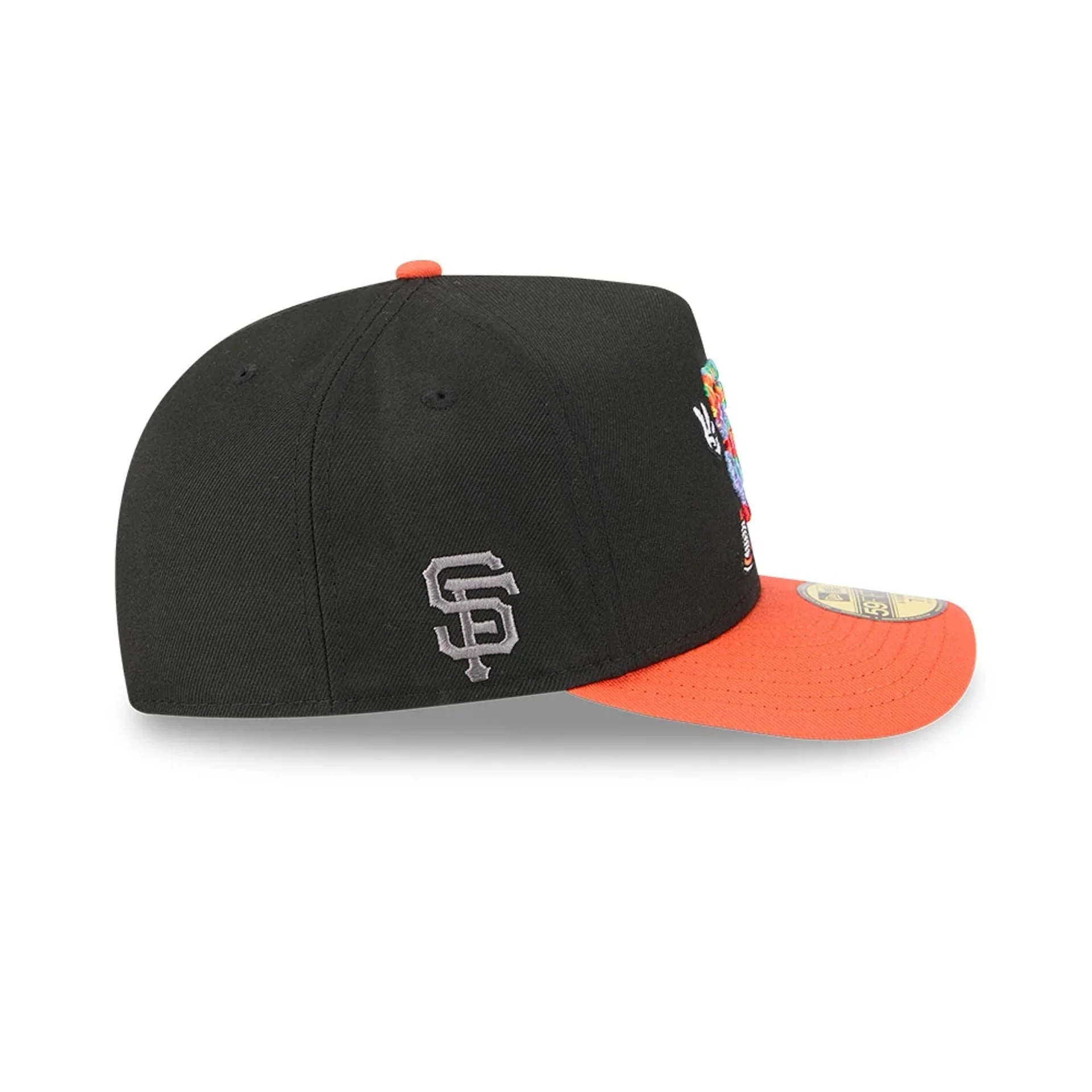 San Francisco Giants MLB Cartoon Black 59FIFTY A-Frame Fitted Cap - Image 5