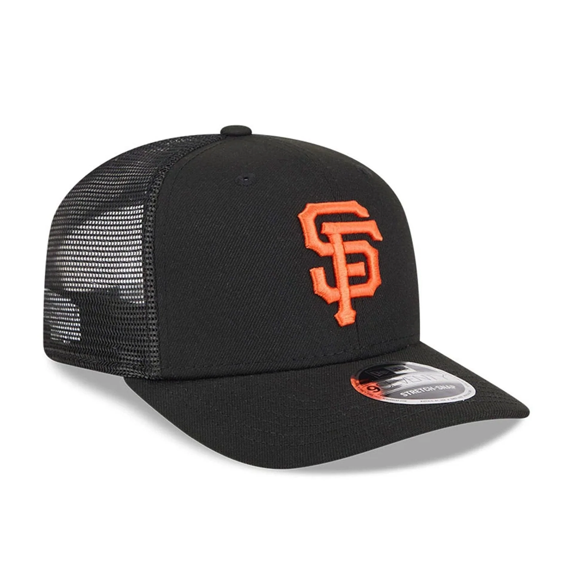 San Francisco Giants MLB Evergreen Black 9SEVENTY Stretch Snap Cap - Image 4