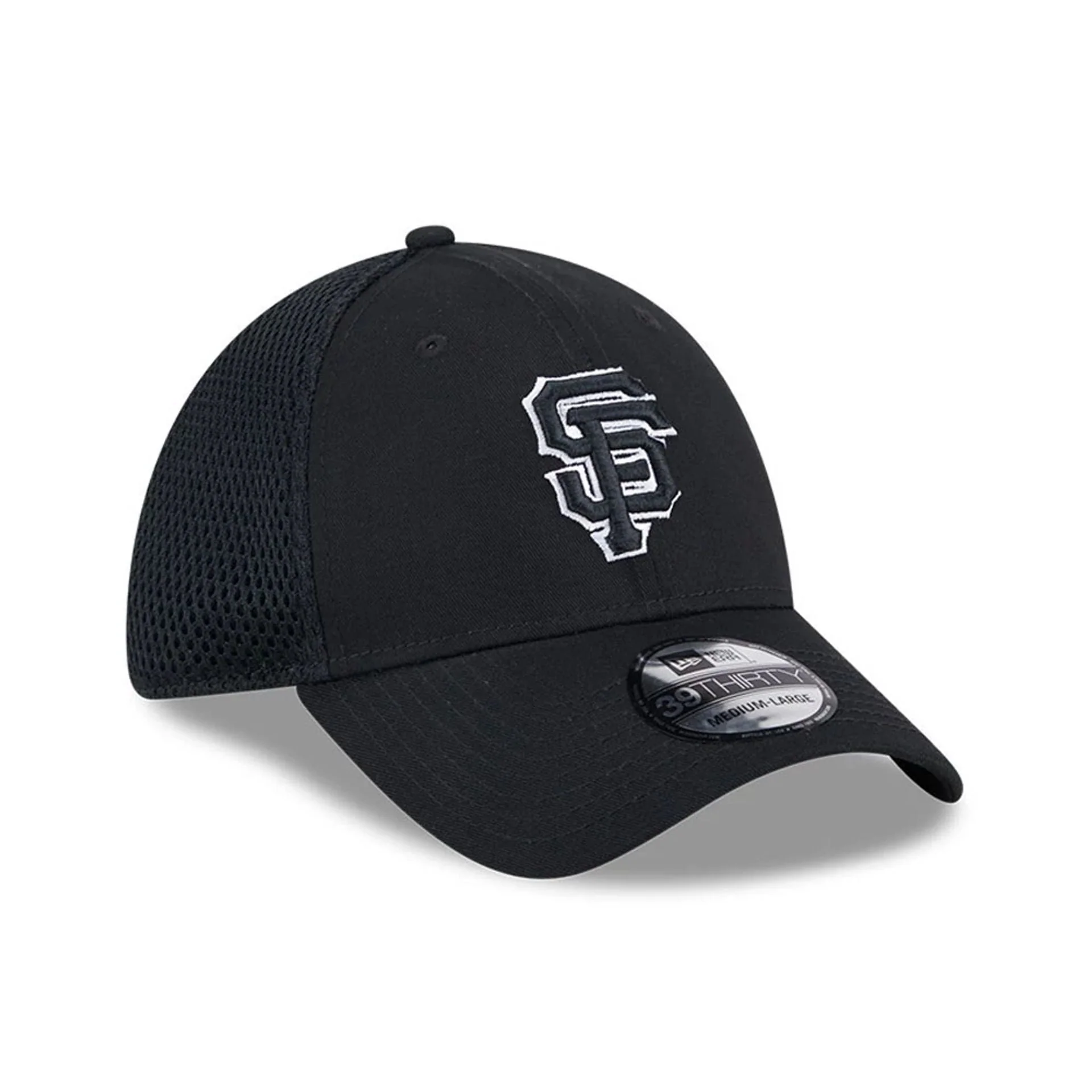 San Francisco Giants MLB Evergreen Neo Black 39THIRTY Stretch Fit Cap - Image 4