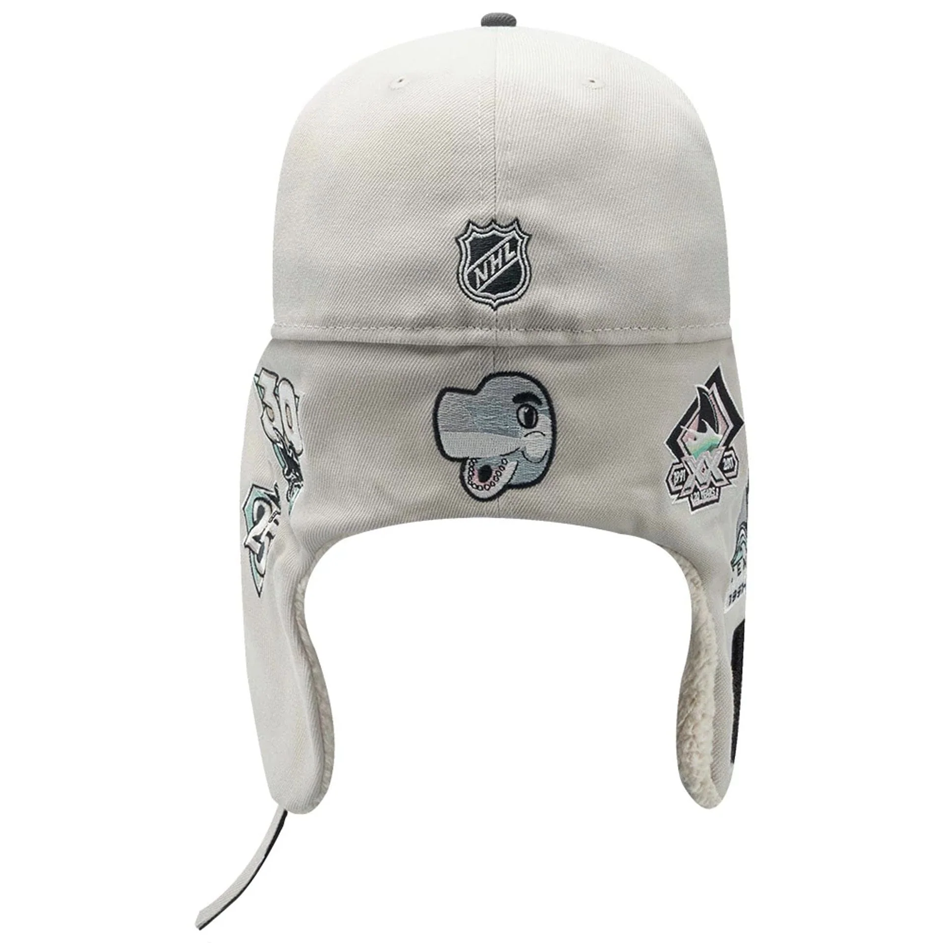 San Jose Sharks NHL Patch Light Beige Dogear 59FIFTY Fitted Cap - Image 6