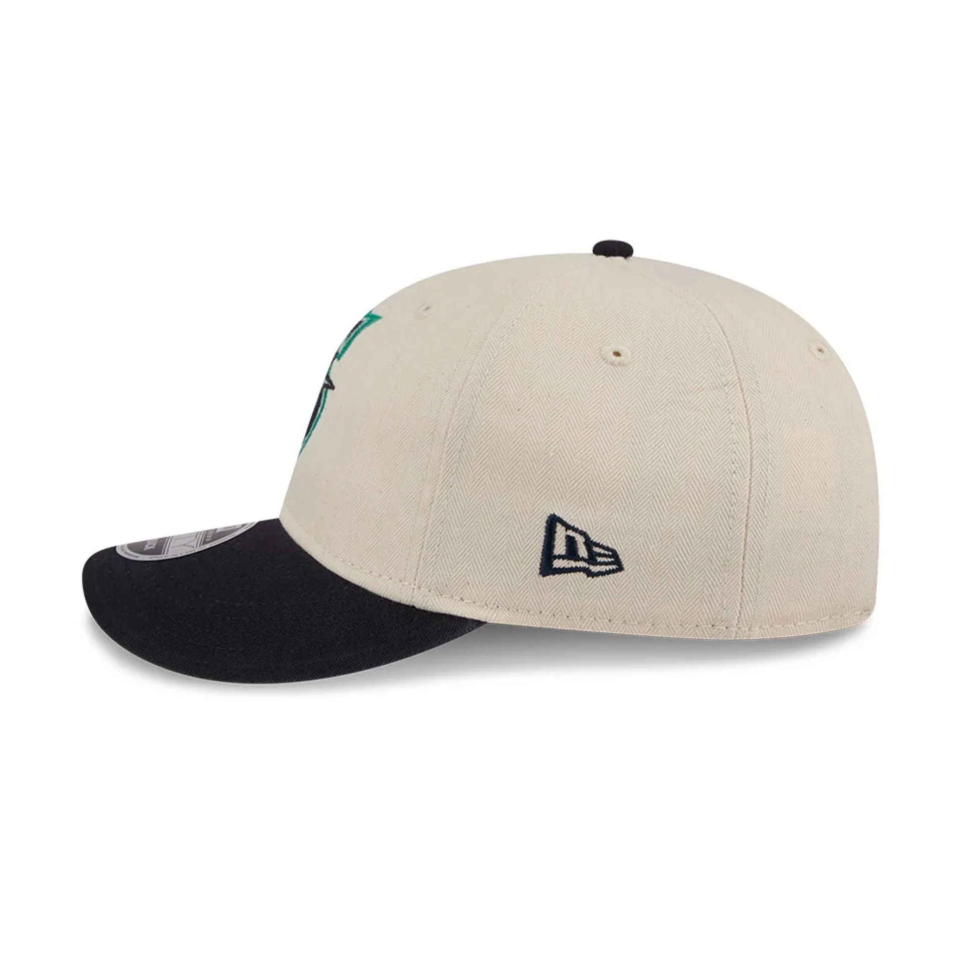 Seattle Mariners MLB Americana Herringbone White Retro Crown 9FIFTY Adjustable Cap - Image 7