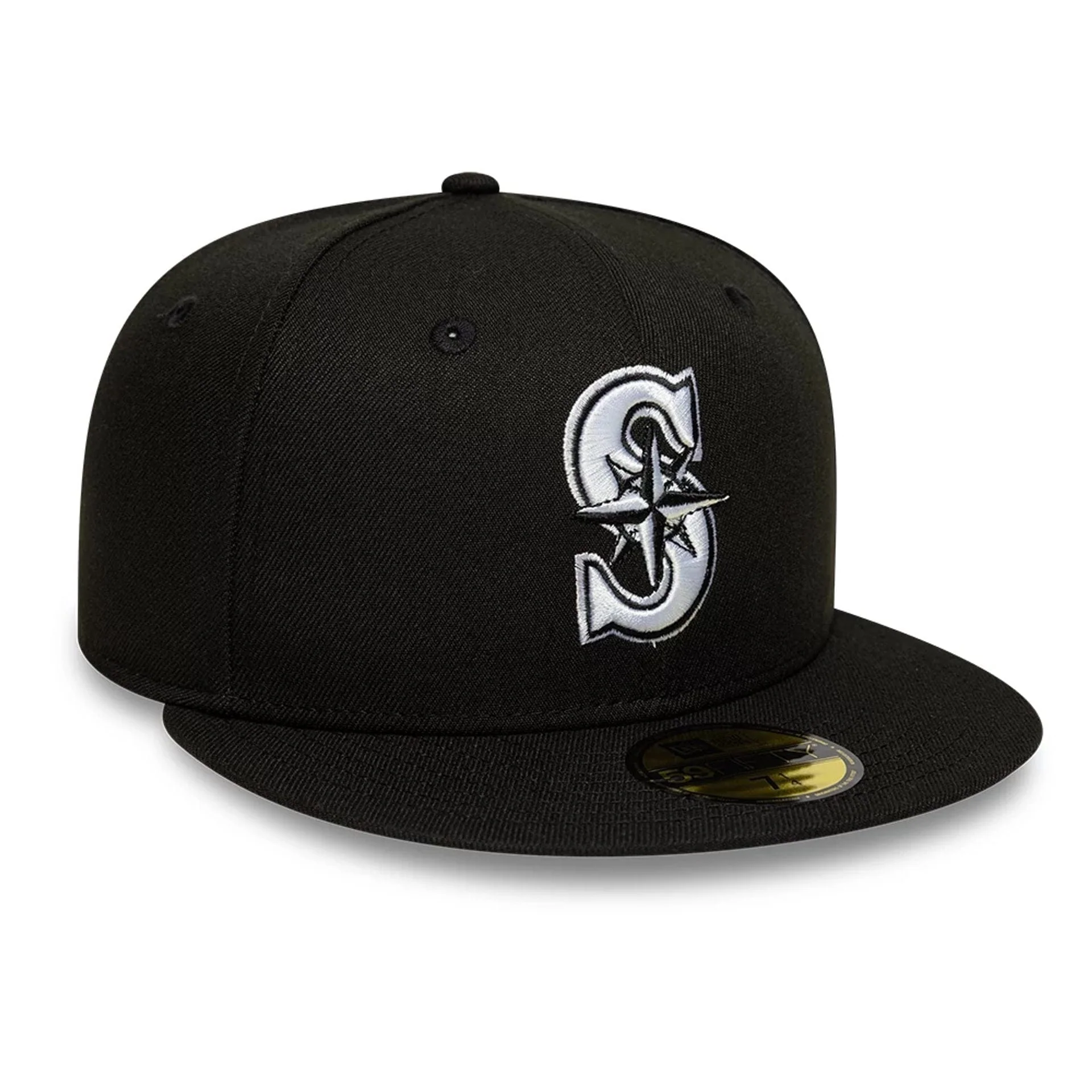 Seattle Mariners MLB Black 59FIFTY Fitted Cap - Image 4