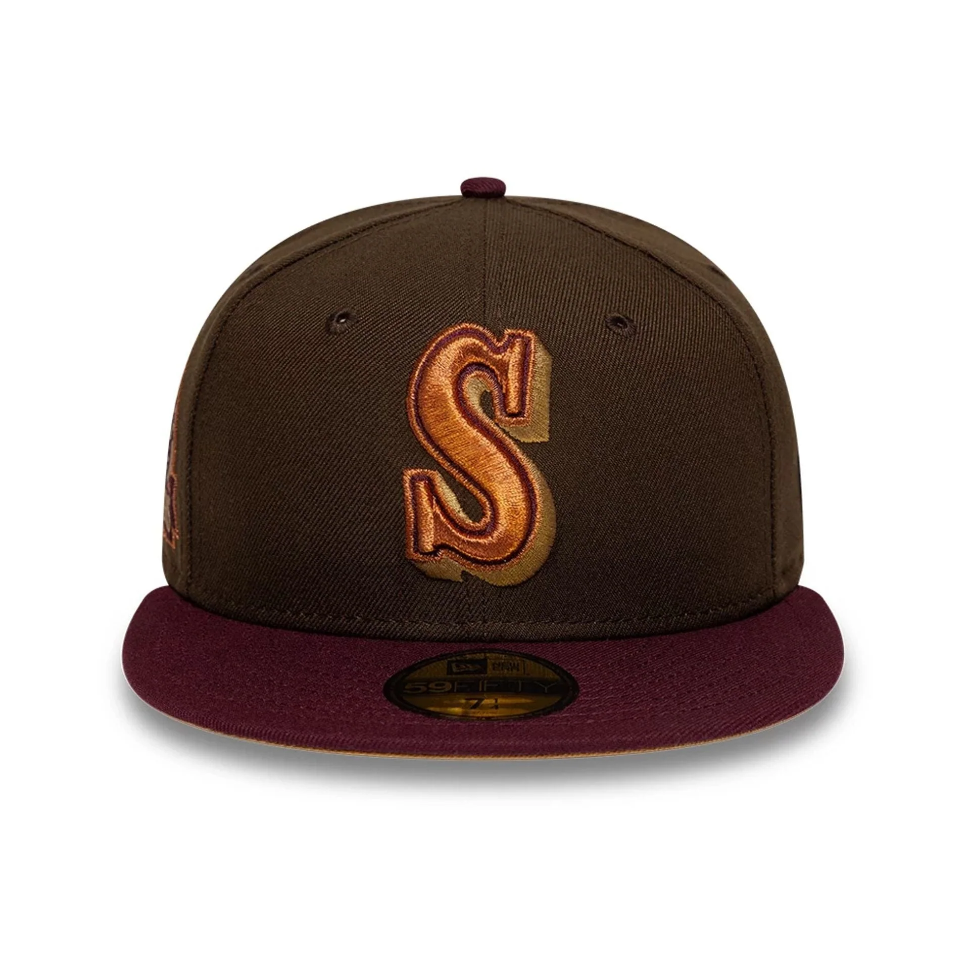 Seattle Mariners MLB Cooperstown Dark Brown 59FIFTY Fitted Cap - Image 3