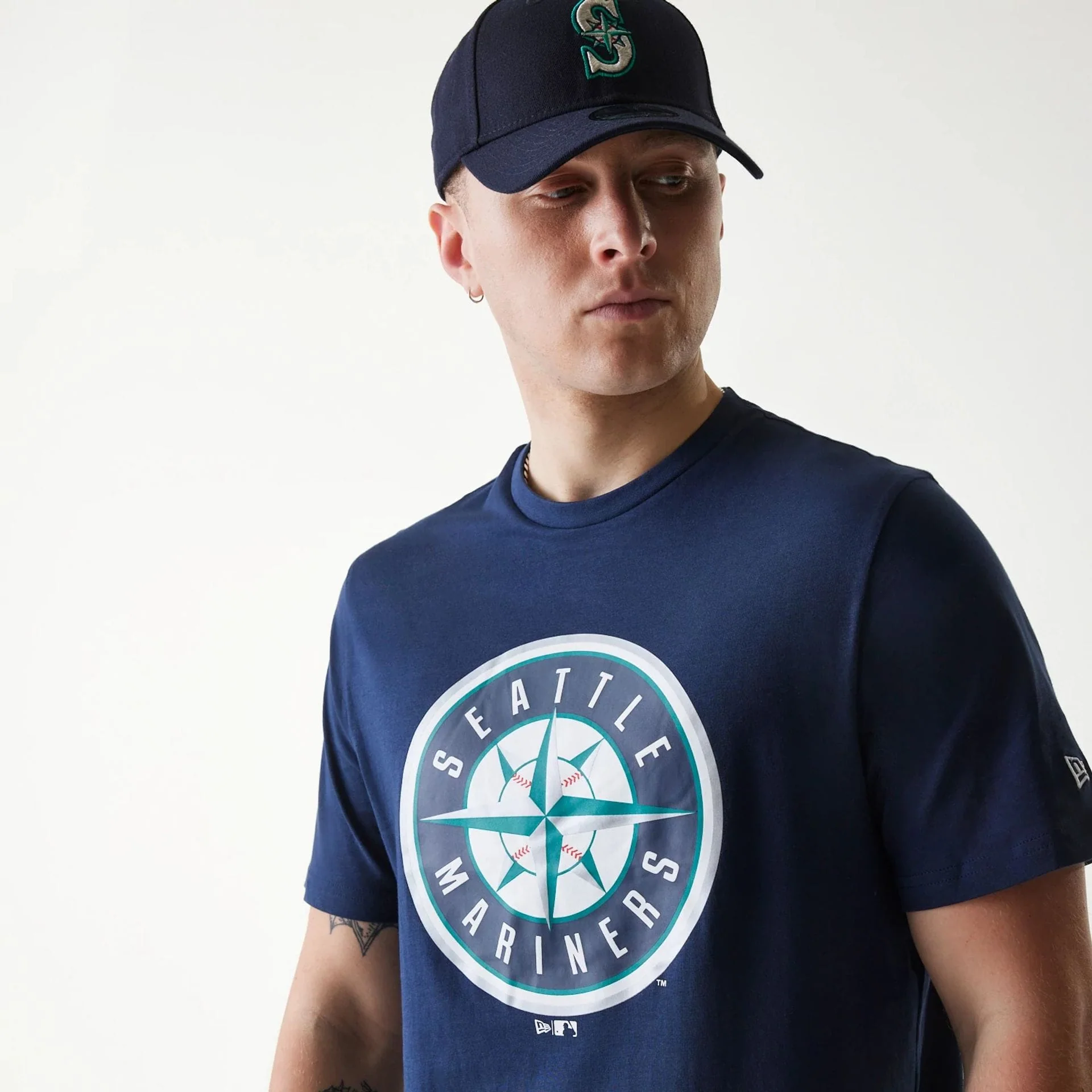 Seattle Mariners MLB Regular Dark Blue T-Shirt - Image 2