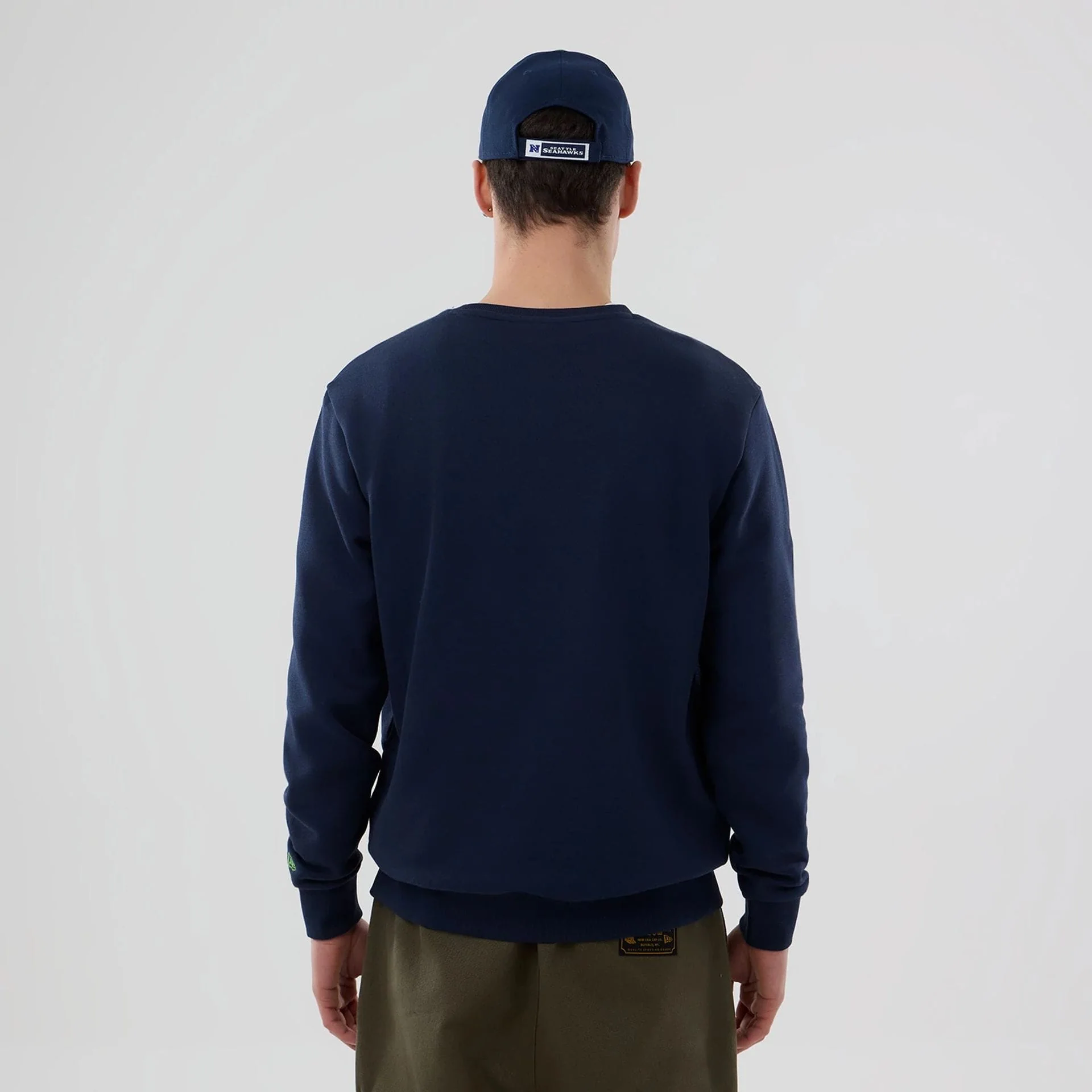 Seattle Seahawks NFL Dark Blue Crew Neck Sweater - Image 2