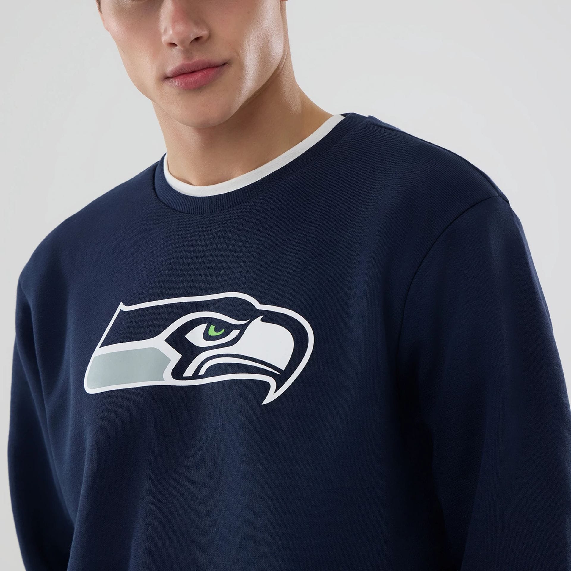 Seattle Seahawks NFL Dark Blue Crew Neck Sweater - Image 3