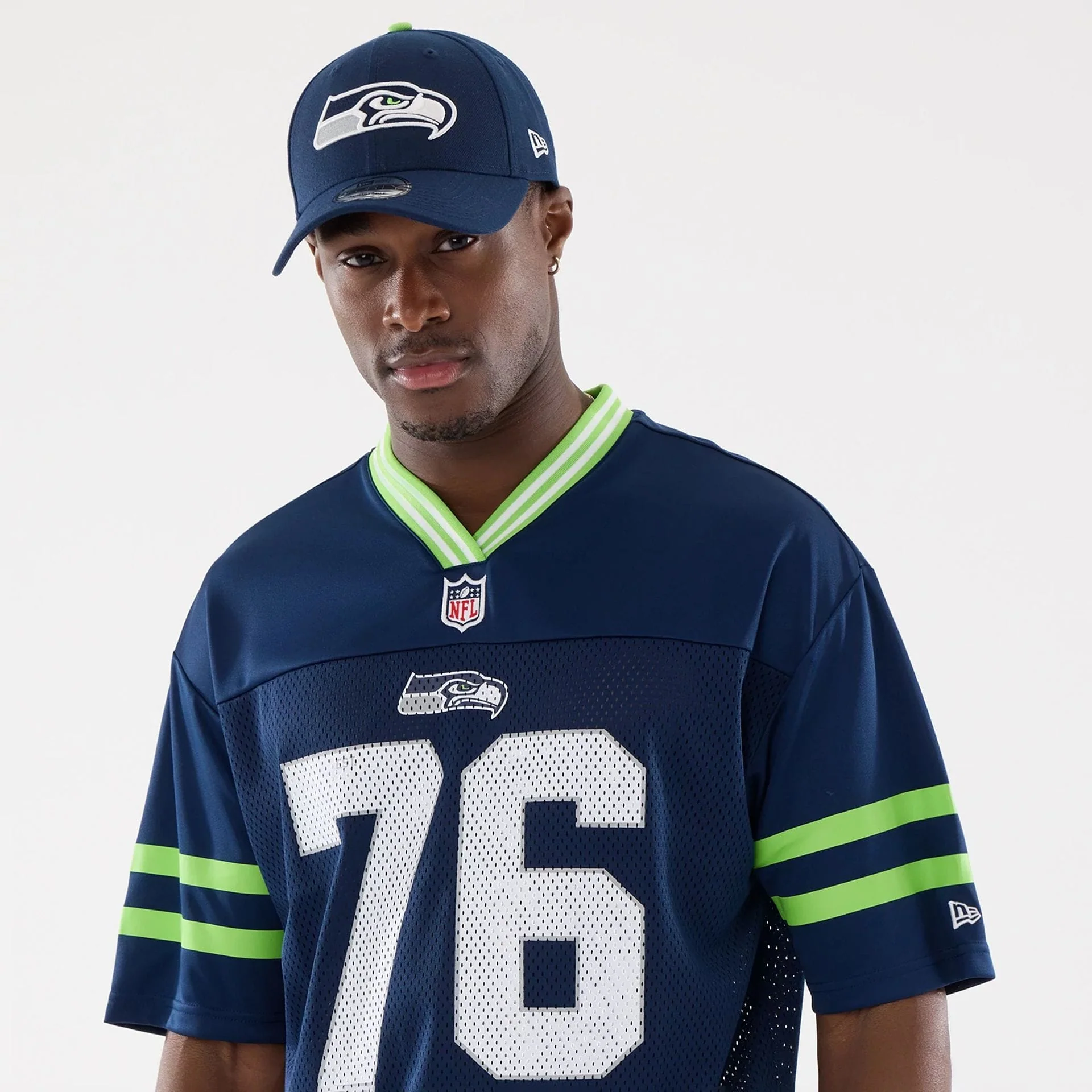 Seattle Seahawks NFL Mesh Dark Blue Mesh Jersey - Image 7