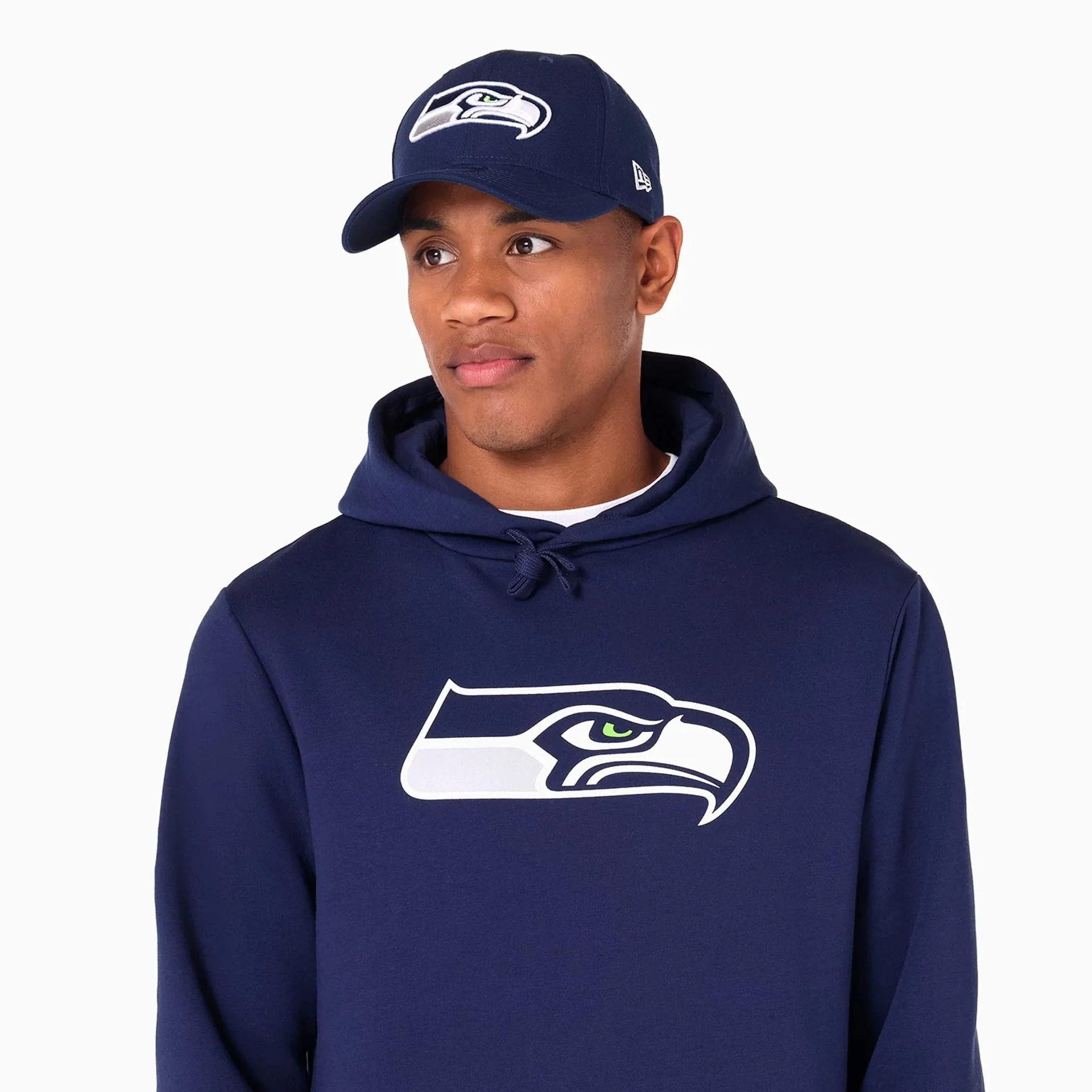 Seattle Seahawks NFL Navy Pullover Hoodie - Image 2