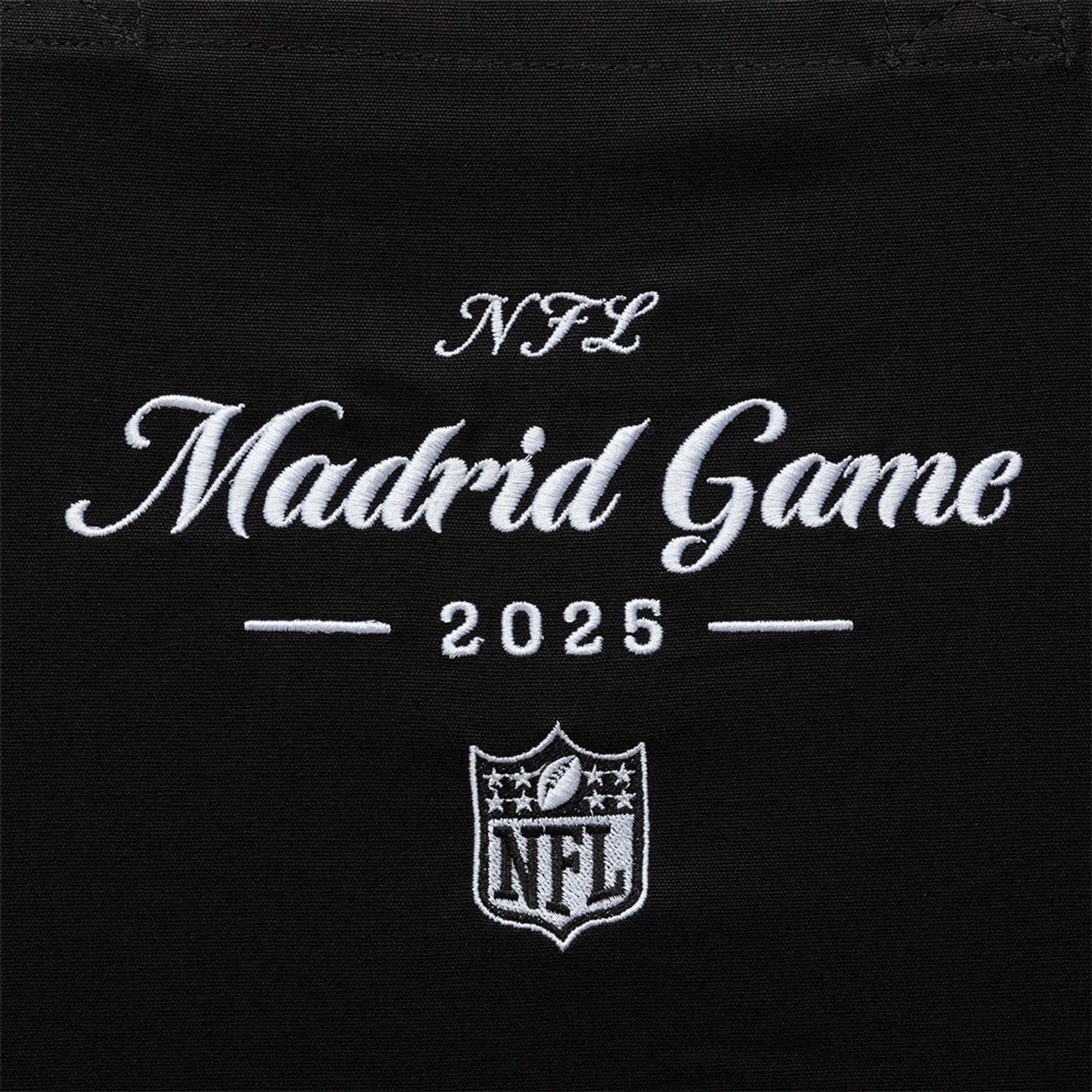Shield Logo NFL Madrid Game 2025 Black Tote Bag - Image 3