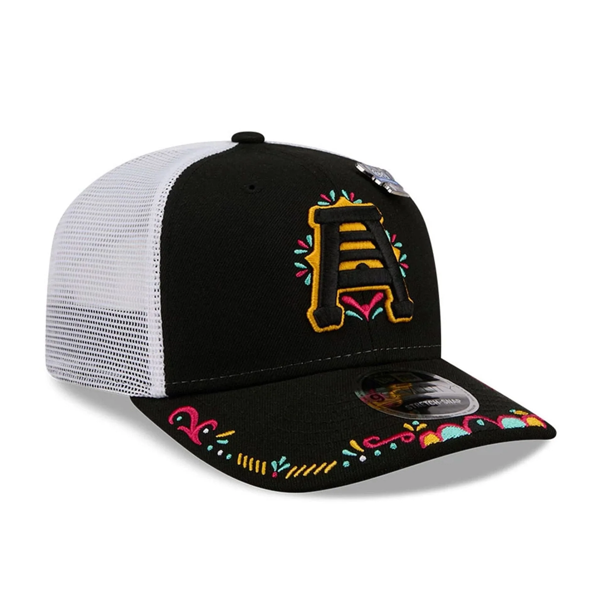 SLC Bee MiLB La Copa 2026 Black 9SEVENTY Stretch Snap Adjustable Cap - Image 4