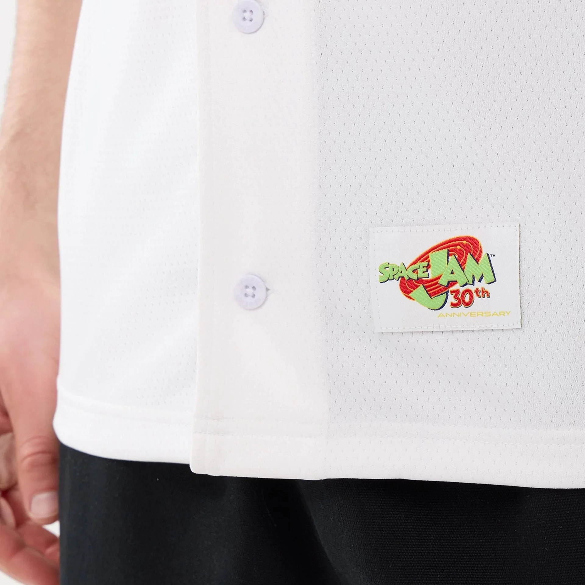 Space Jam Warner Brothers Space Jam White Mesh Jersey - Image 6