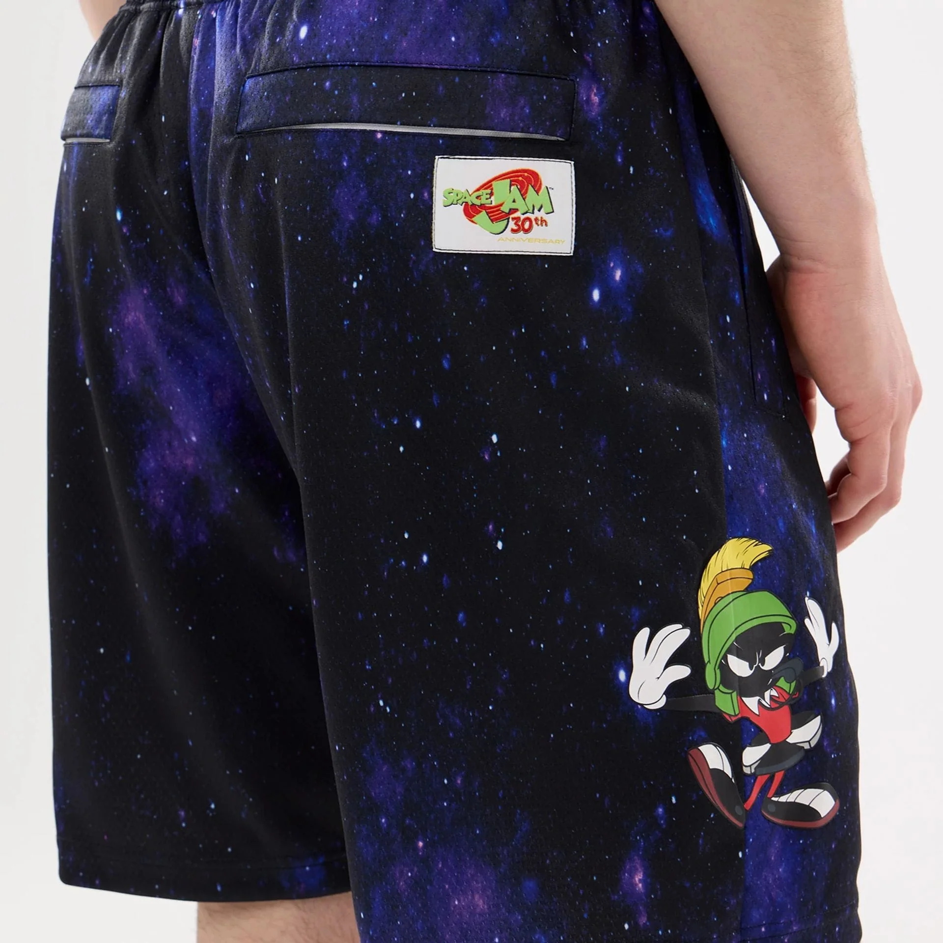 Space Jam Warner Brothers Space Jam White Oversized Shorts - Image 7