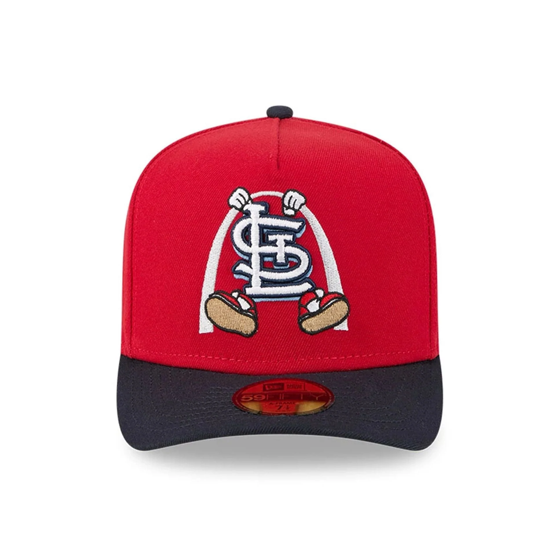 St. Louis Cardinals MLB Cartoon Red 59FIFTY A-Frame Fitted Cap - Image 3