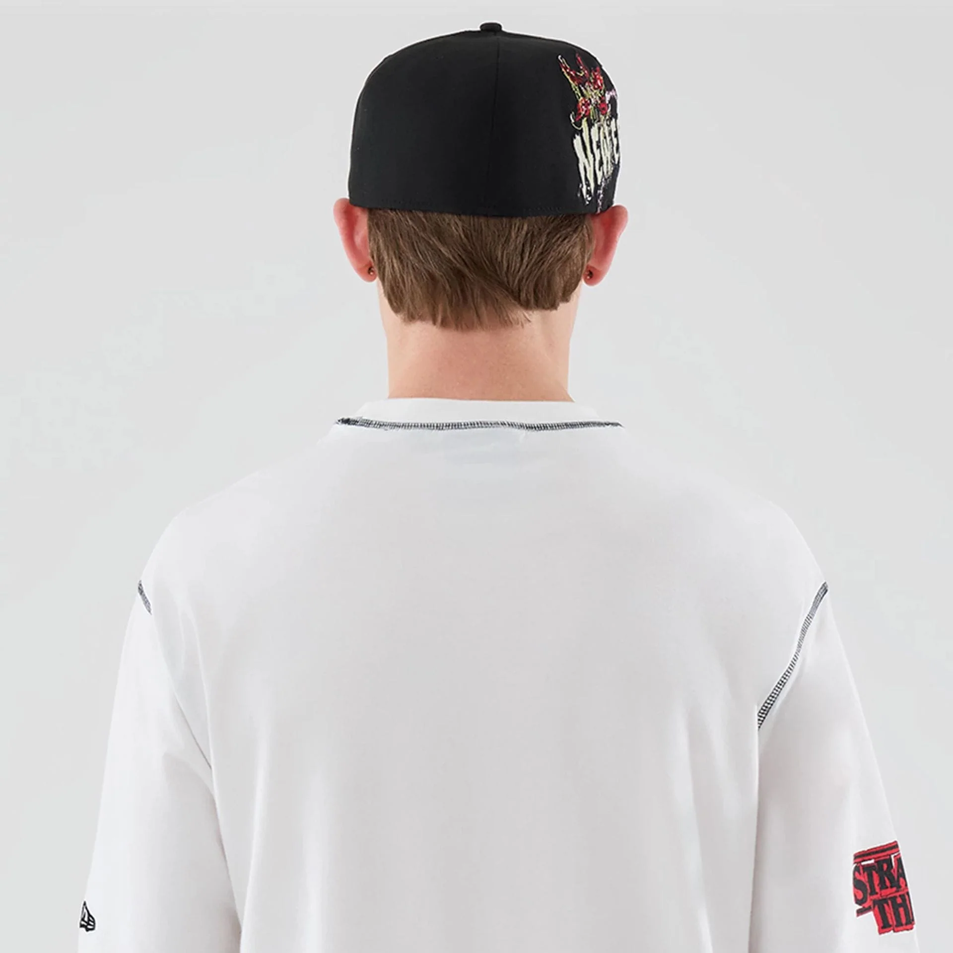 Stranger Things White Oversized T-Shirt - Image 7