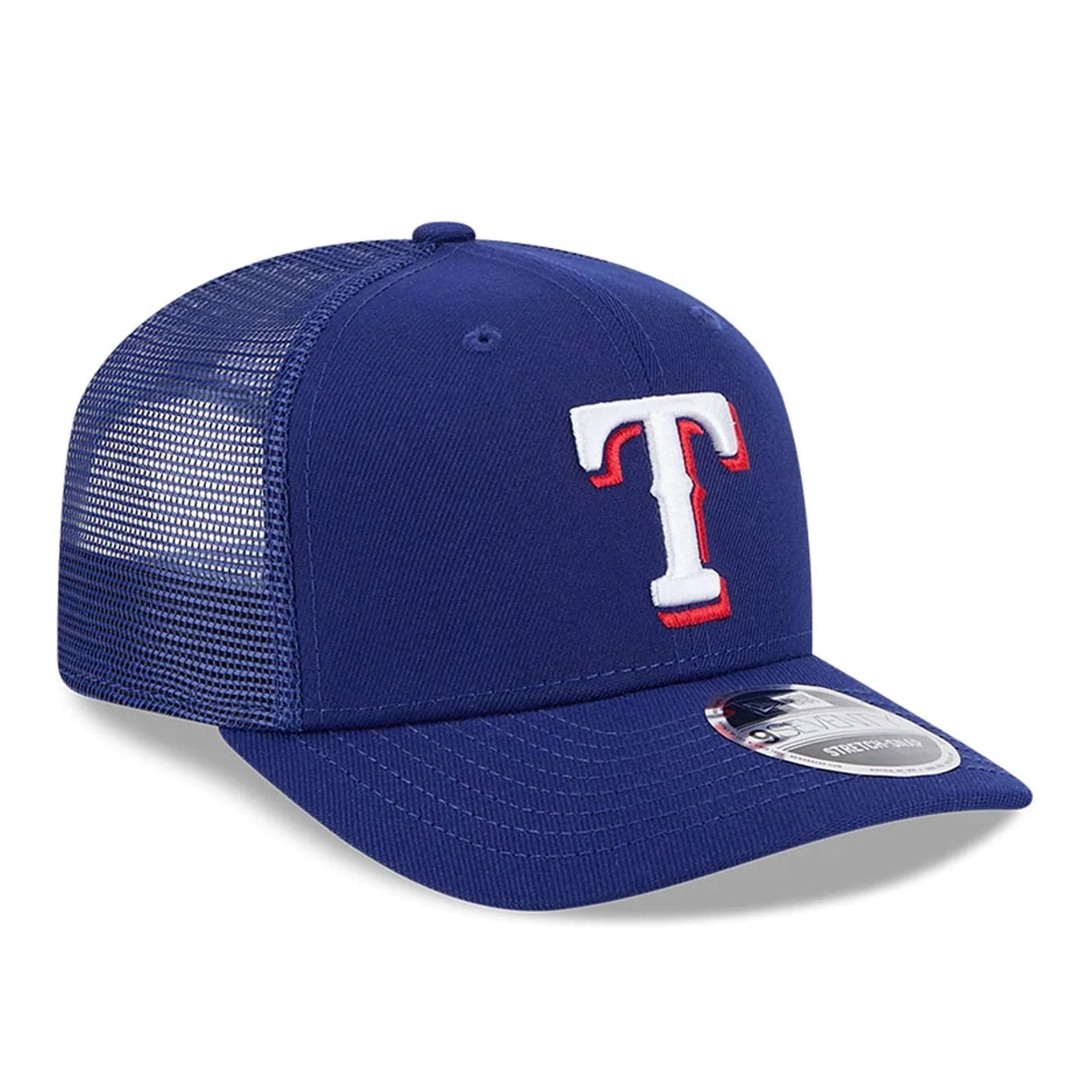 Texas Rangers MLB Evergreen Dark Blue 9SEVENTY Stretch Snap Adjustable Cap - Image 4