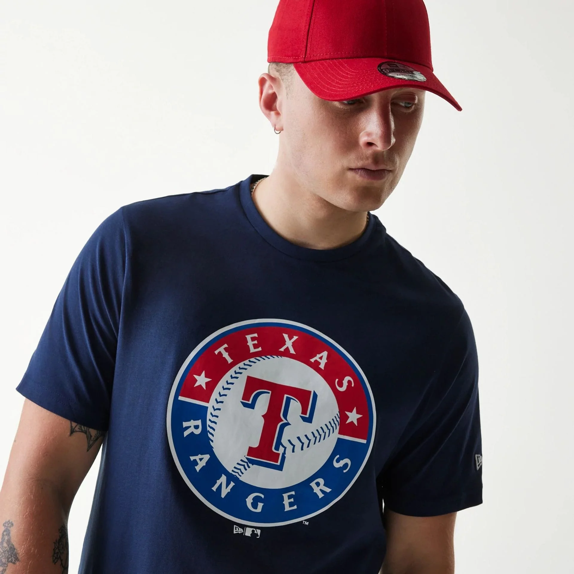 Texas Rangers MLB Regular Dark Blue T-Shirt - Image 2