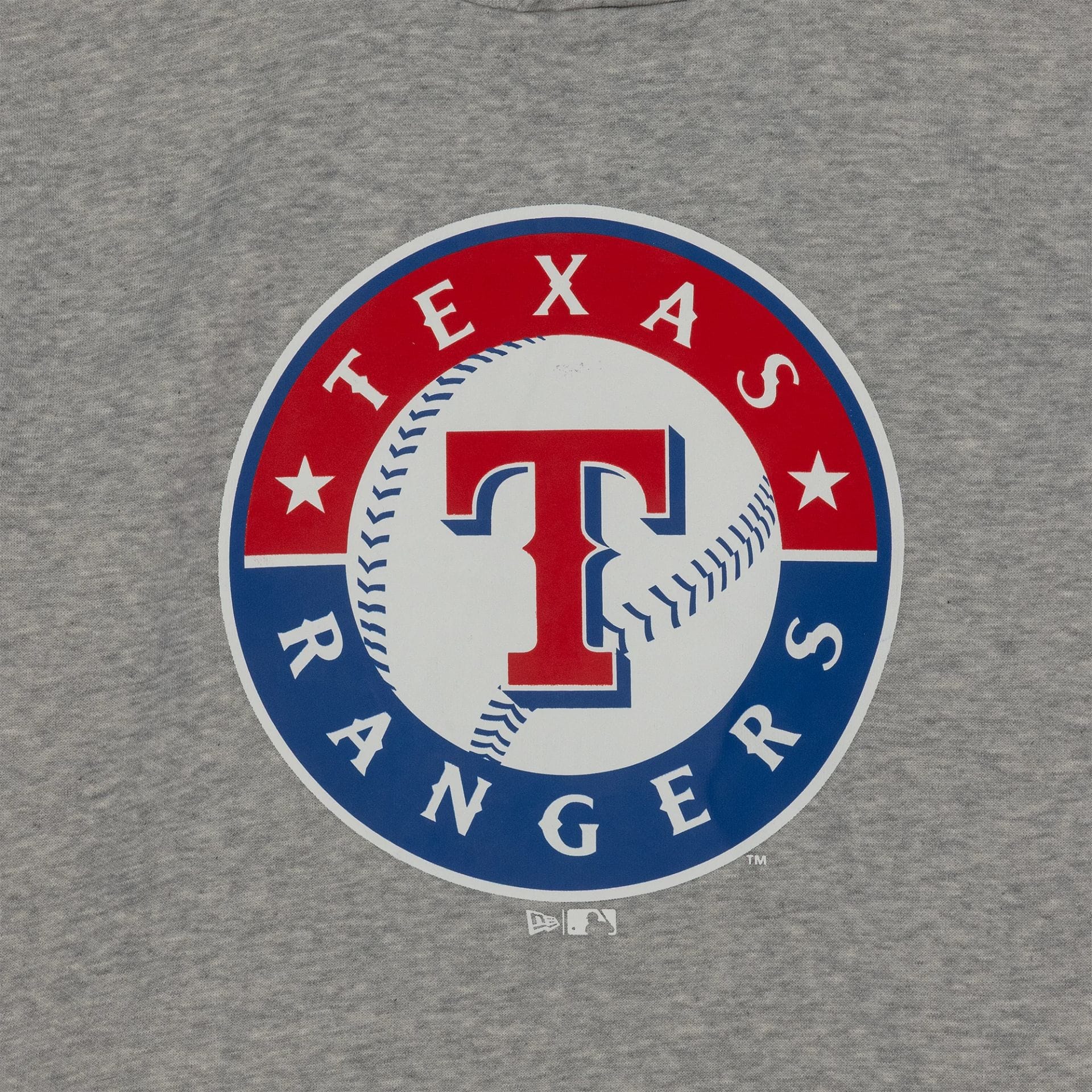 Texas Rangers MLB Regular Grey Pullover Hoodie - Image 3
