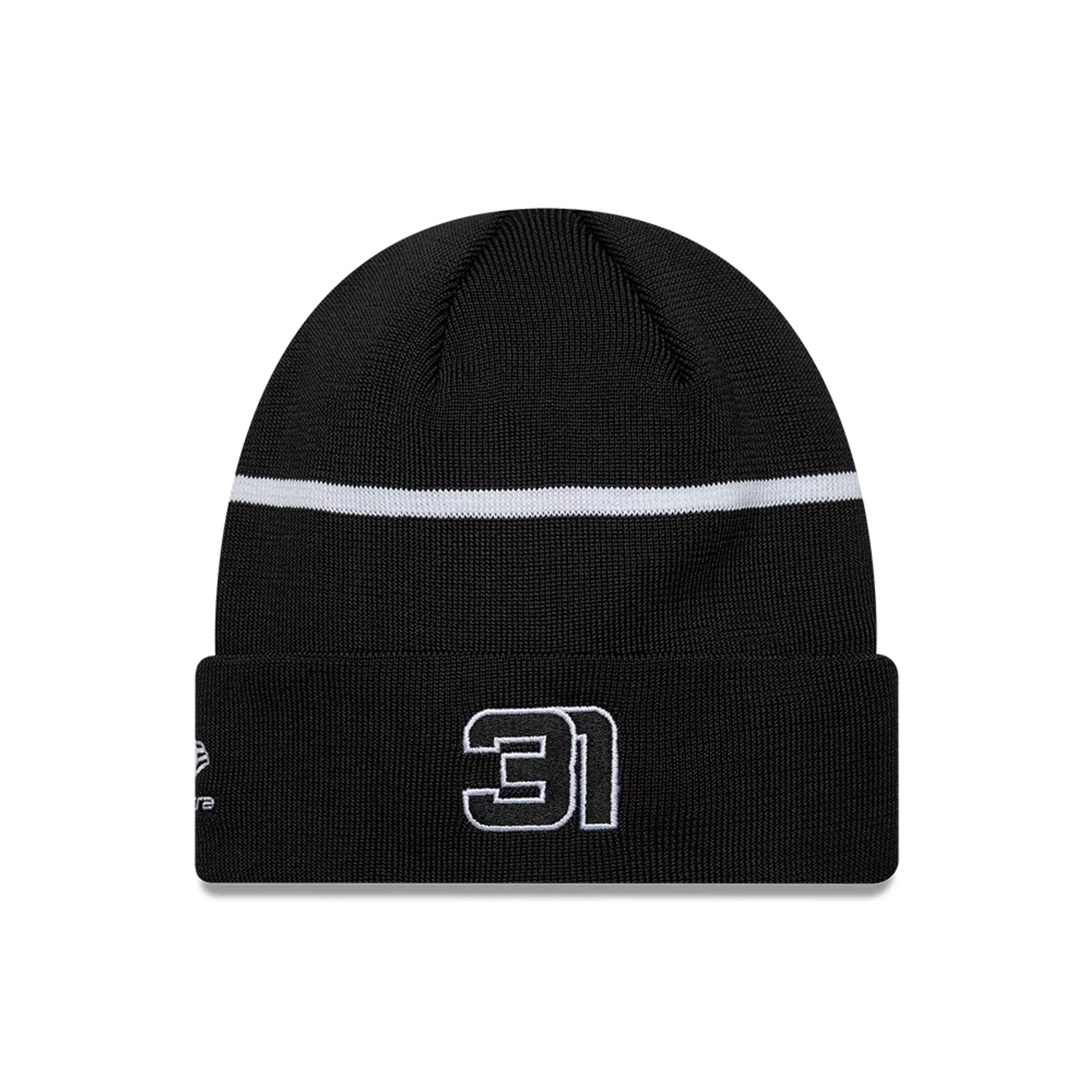 TGR Haas F1 Esteban Ocon Black Cuff Knit Beanie Hat - Image 2