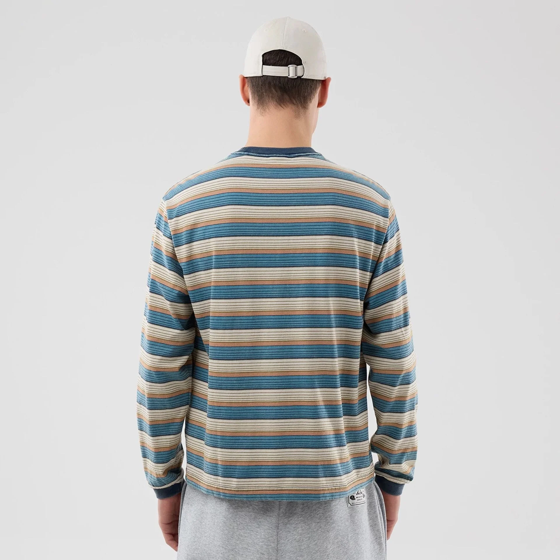 Thisisneverthat X New Era Border Beige Long Sleeve T-Shirt - Image 2