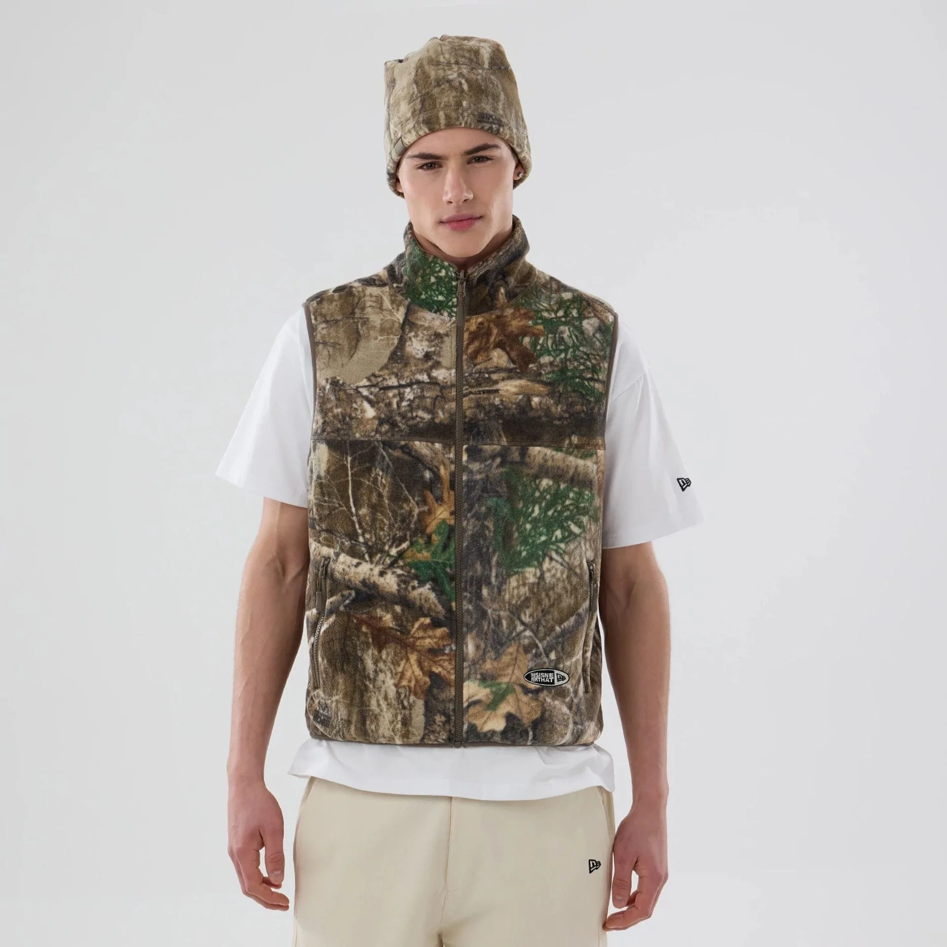 Thisisneverthat X New Era Revolution Fleece Real Tree Vest - Image 5