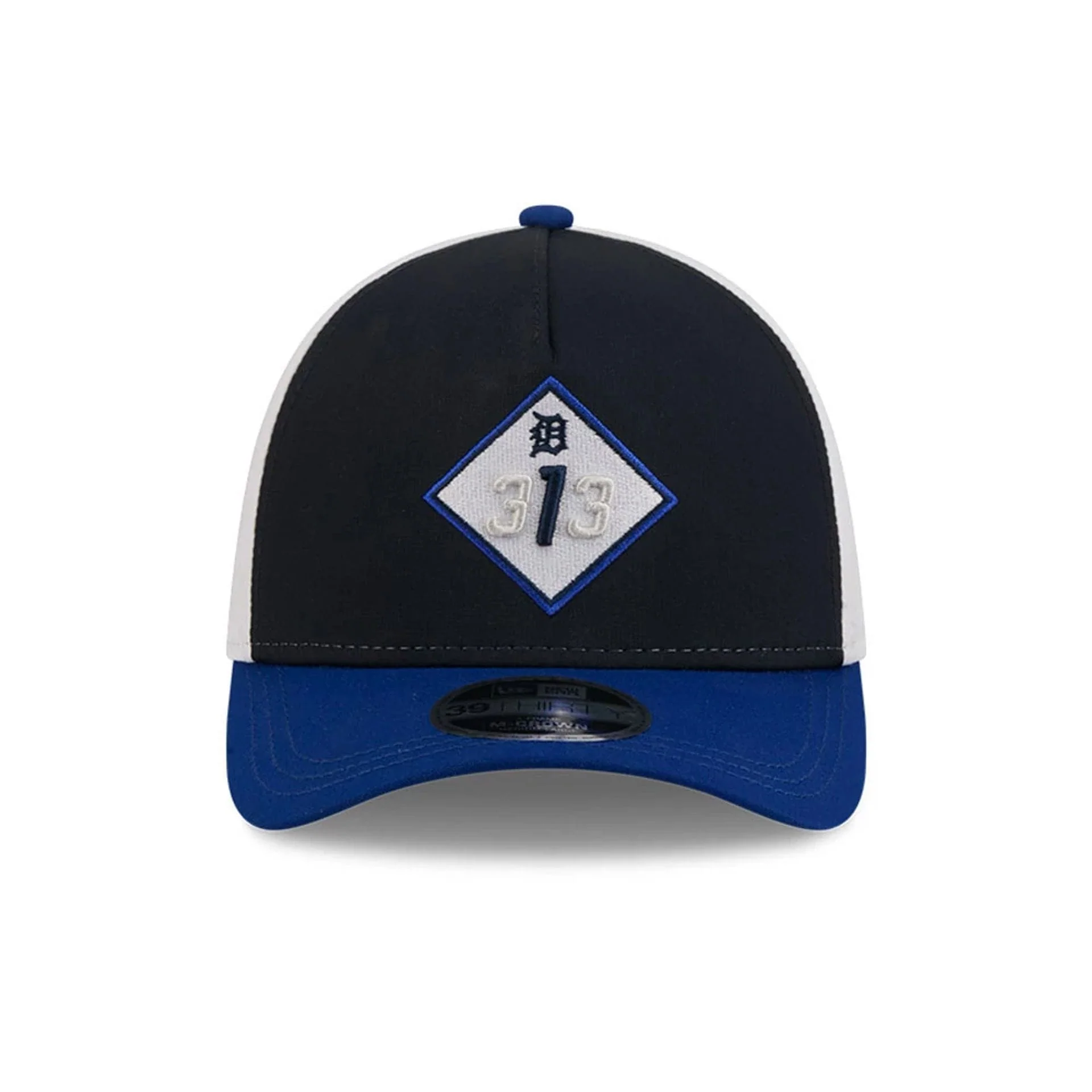 Tigers MLB City Connect Navy 39THIRTY M-Crown A-Frame Stretch Fit Cap - Image 3