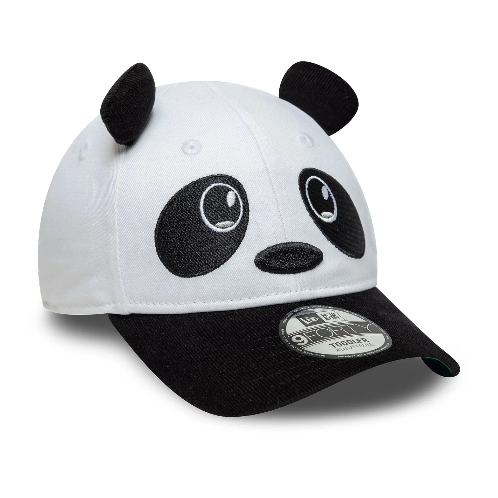 Toddler New Era Cord Ears White 9FORTY Cap - Image 3