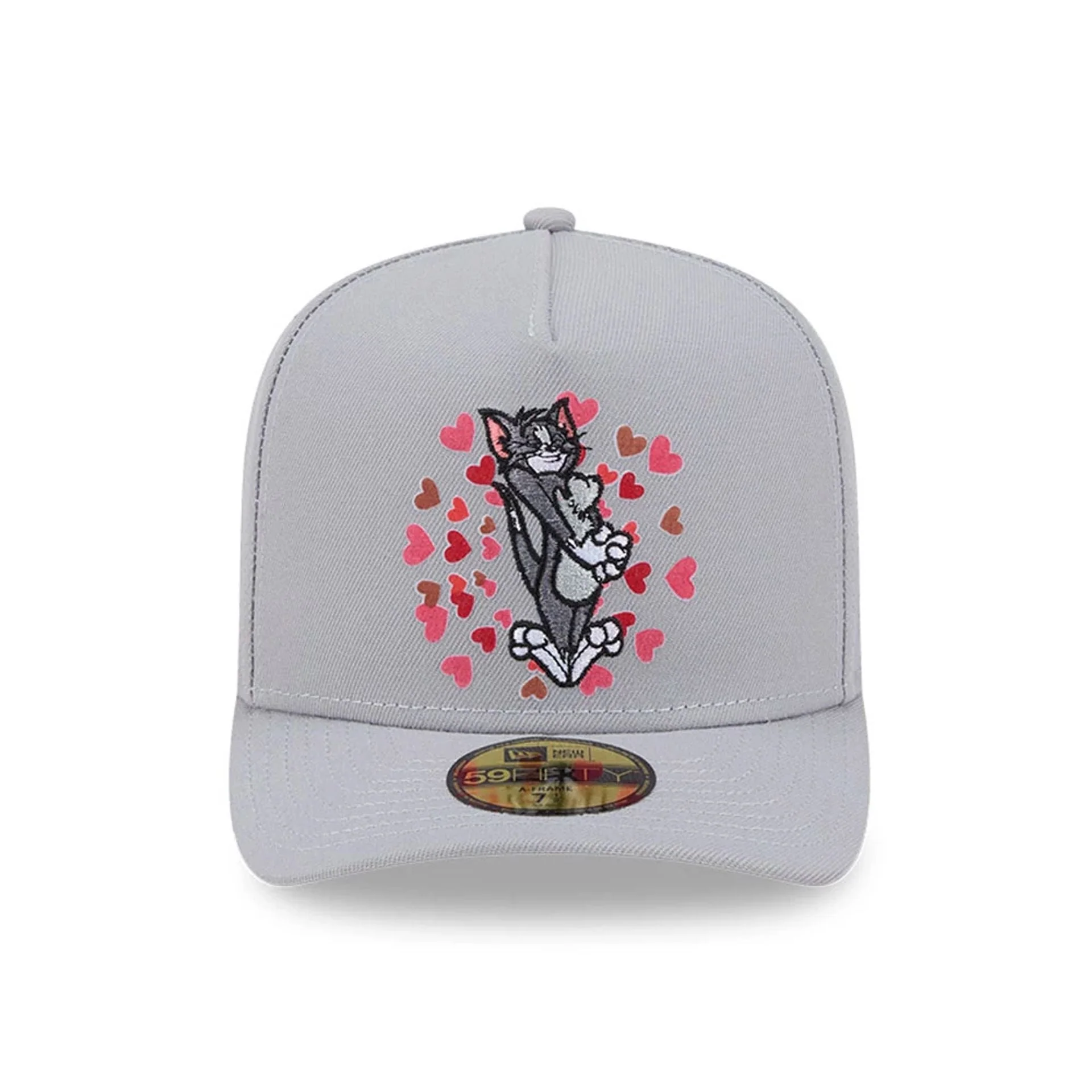 Tom & Jerry Love Struck Grey 59FIFTY A-Frame Fitted Cap - Image 3