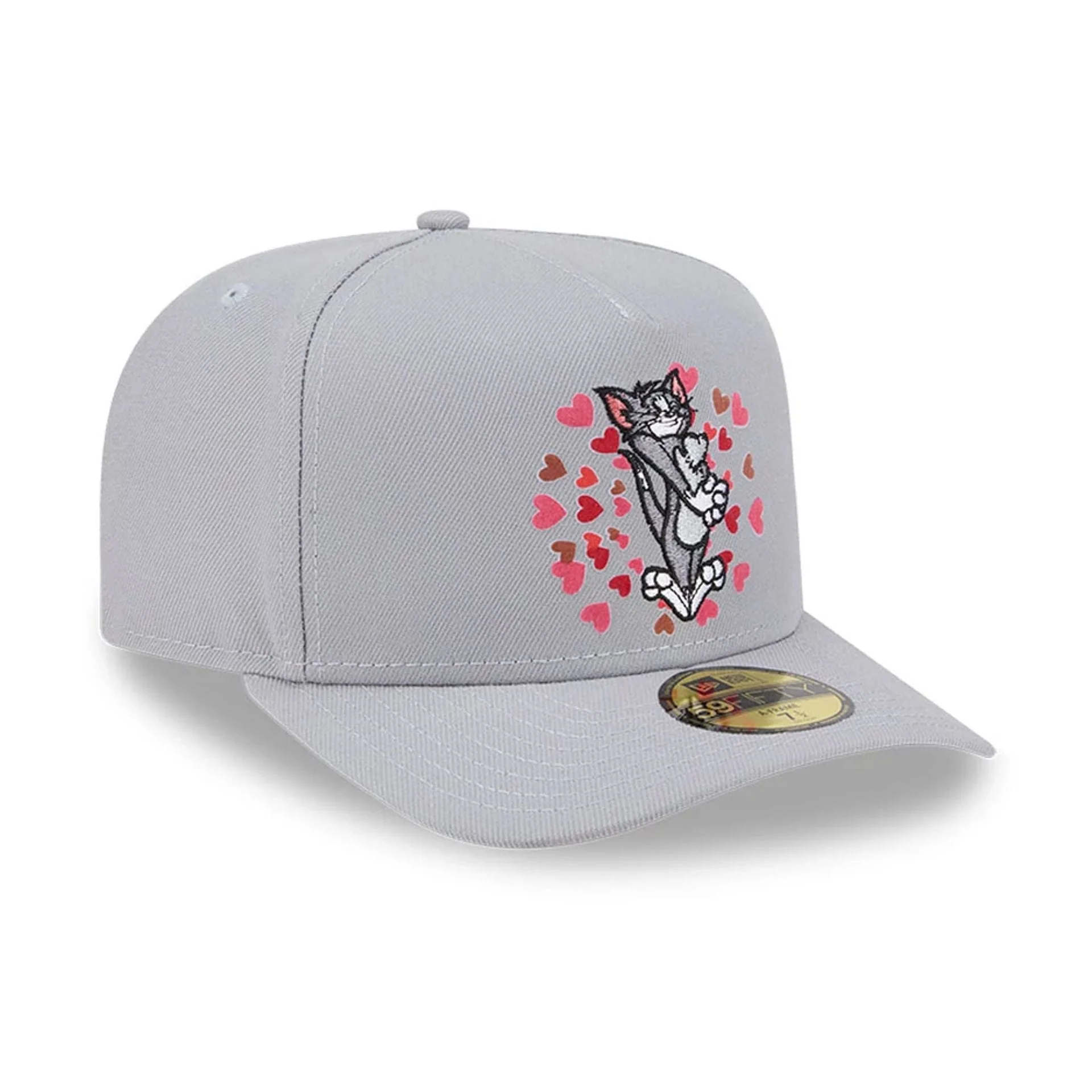 Tom & Jerry Love Struck Grey 59FIFTY A-Frame Fitted Cap - Image 4