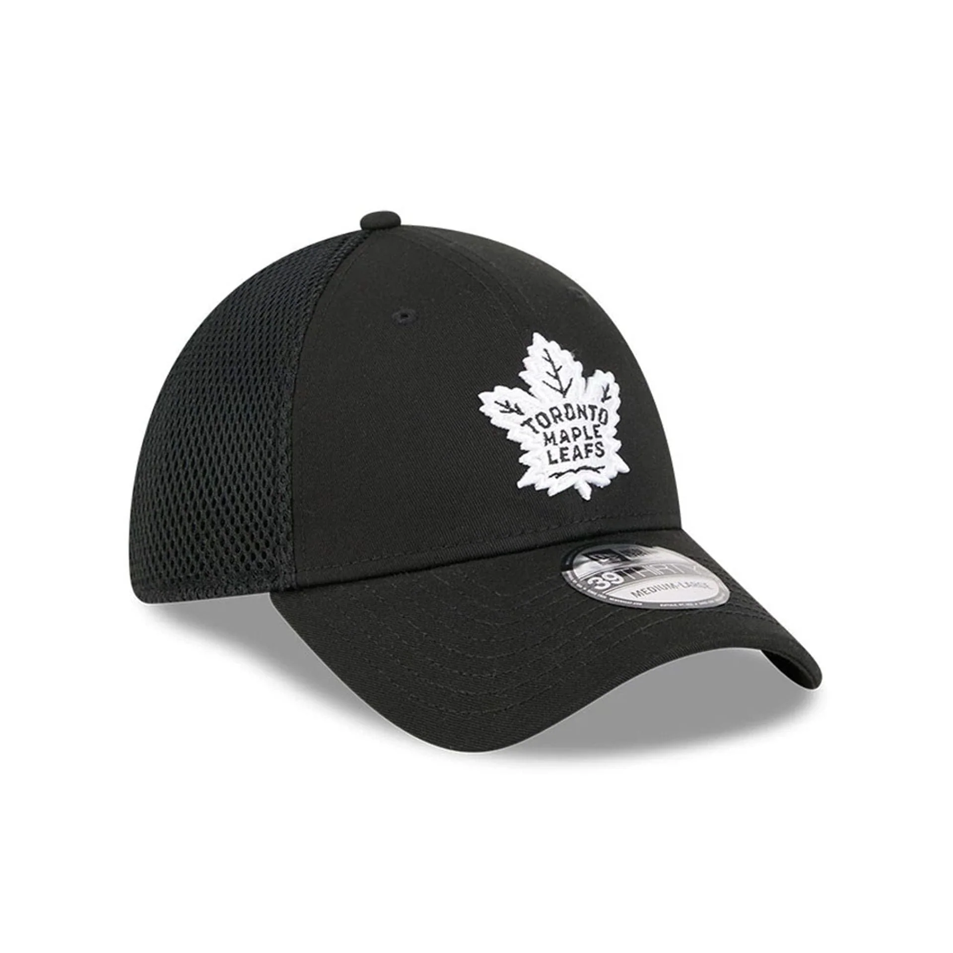 Toronto Maple Leafs NHL Evergreen Neo Black 39THIRTY Stretch Fit Cap - Image 4