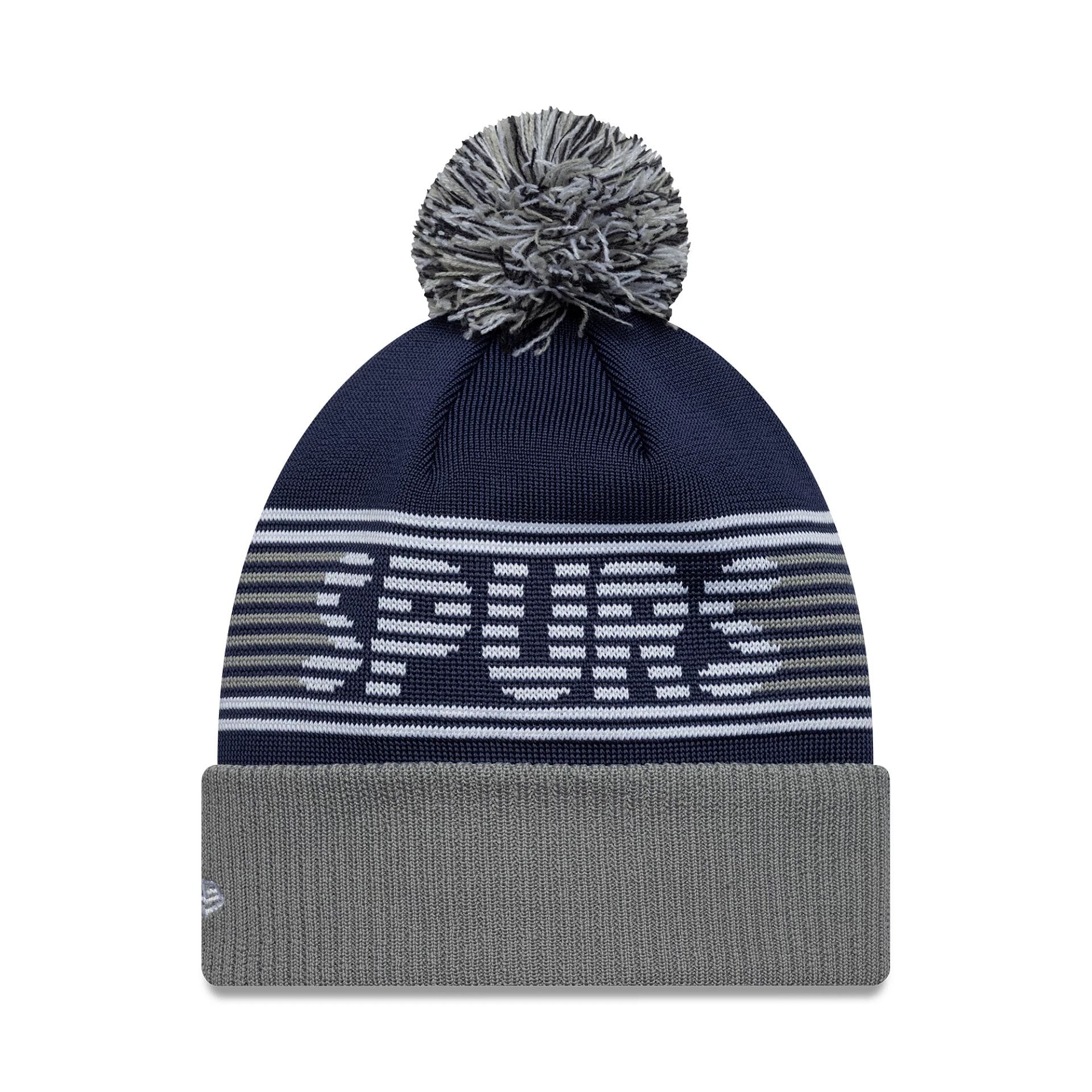 Tottenham Hotspur FC Navy Bobble Knit Beanie Hat - Image 2