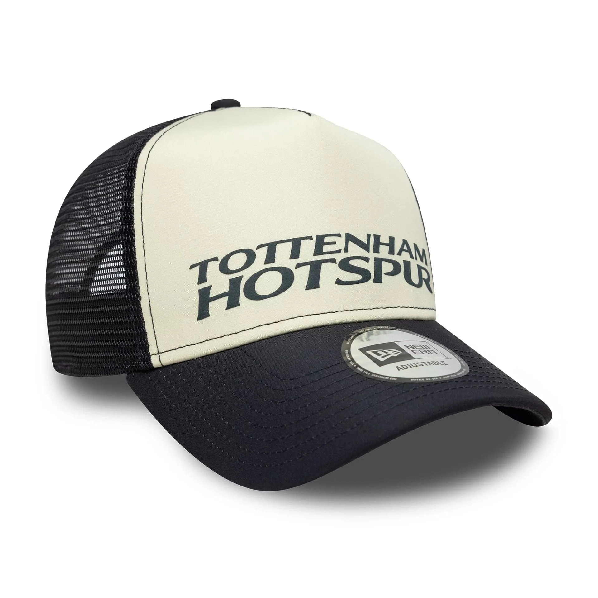 Tottenham Hotspur FC Puff Wordmark Navy 9FORTY A-Frame Trucker Cap - Image 3