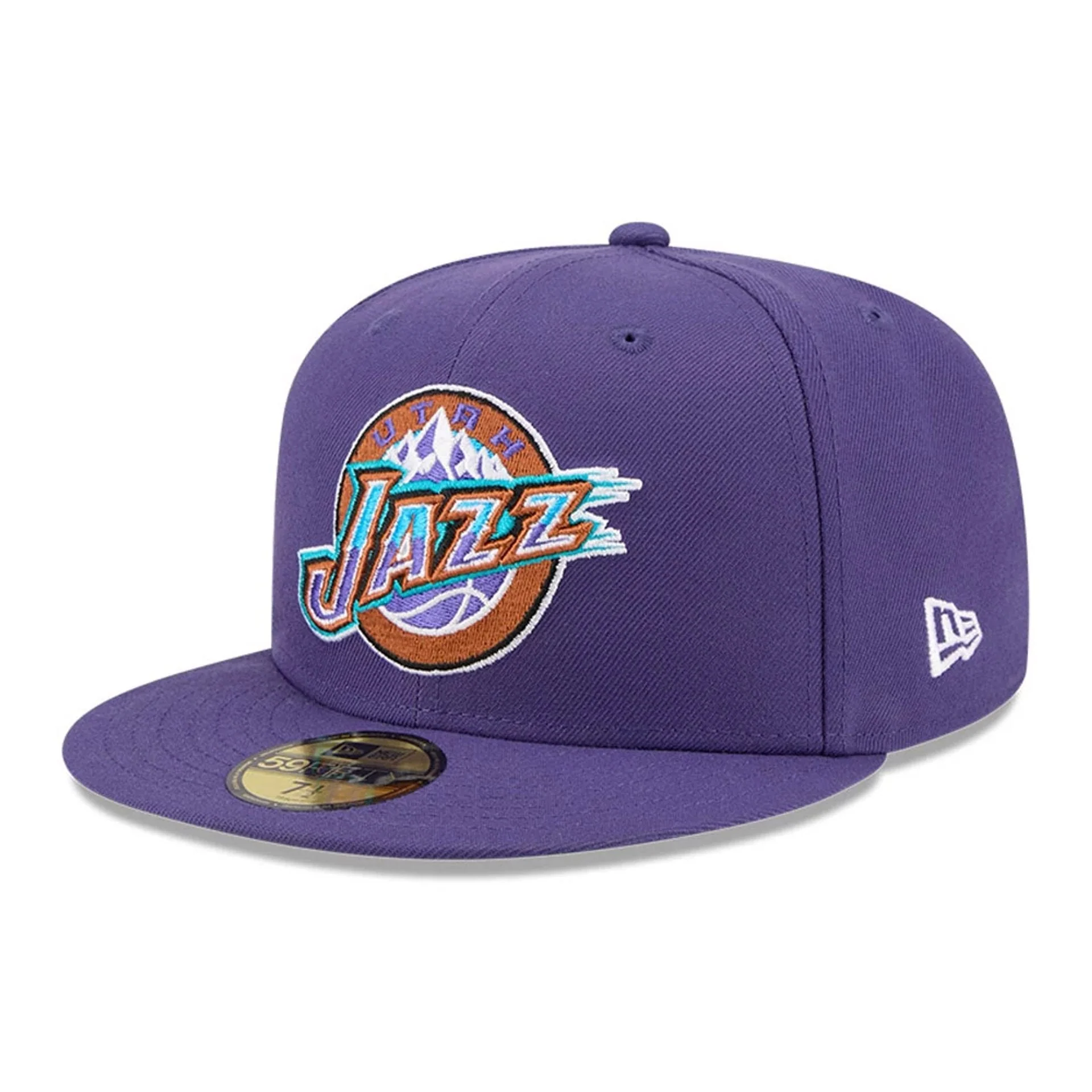 Utah Jazz NBA Hardwood Classic Dark Purple 59FIFTY Fitted Cap - Image 3